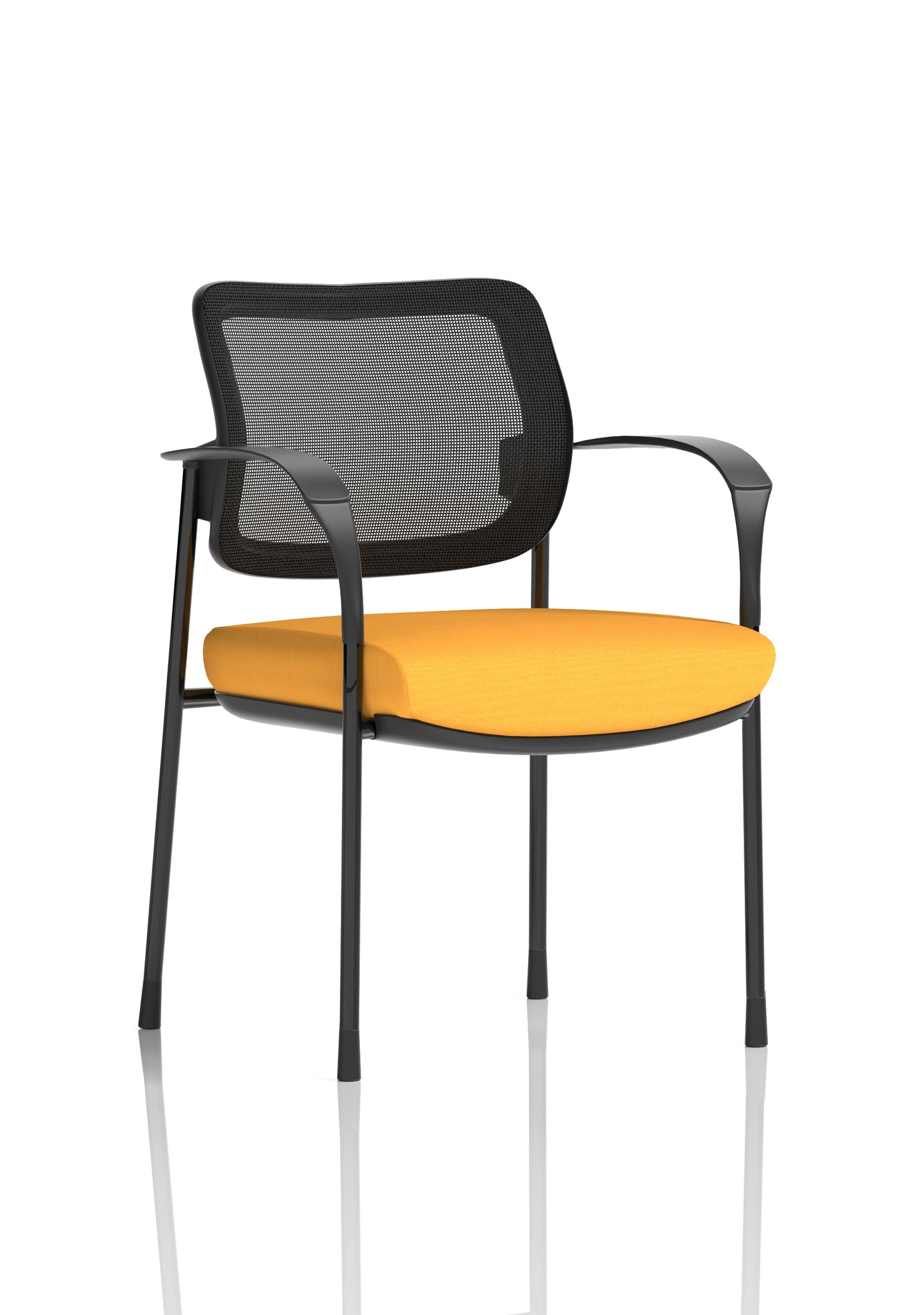 Brunswick Deluxe Medium Back Stacking Visitor Office Chair with Arms (Part 1)