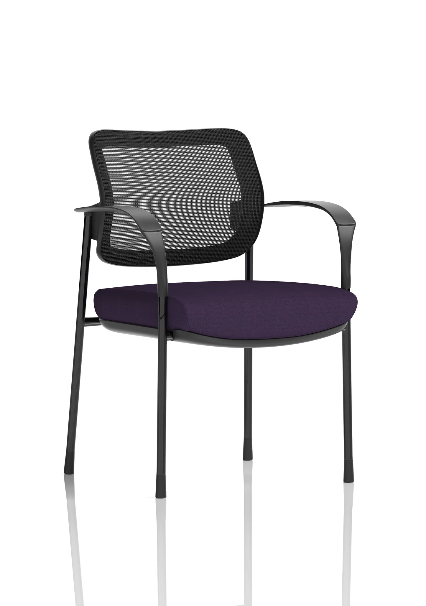 Brunswick Deluxe Medium Back Stacking Visitor Office Chair with Arms (Part 1)