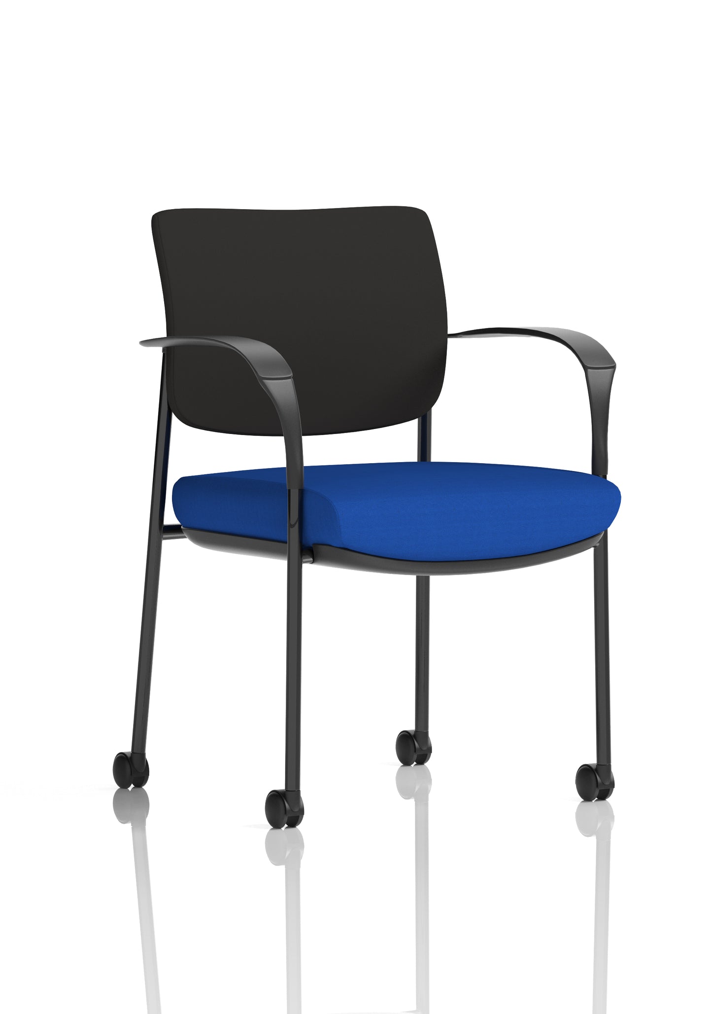 Brunswick Deluxe Medium Back Visitor Office Chair with Arms with Castors (Part 1)