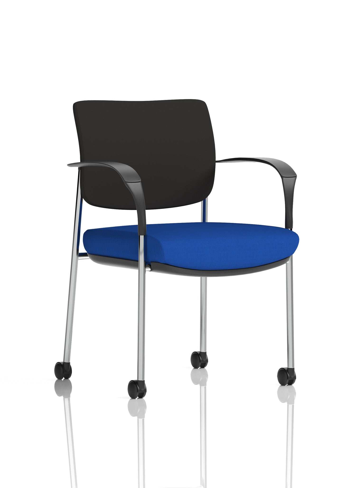 Brunswick Deluxe Medium Back Visitor Office Chair with Arms with Castors (Part 1)
