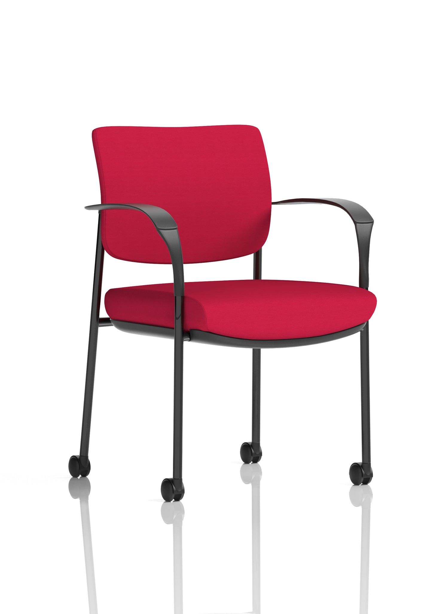 Brunswick Deluxe Medium Back Visitor Office Chair with Arms with Castors (Part 1)