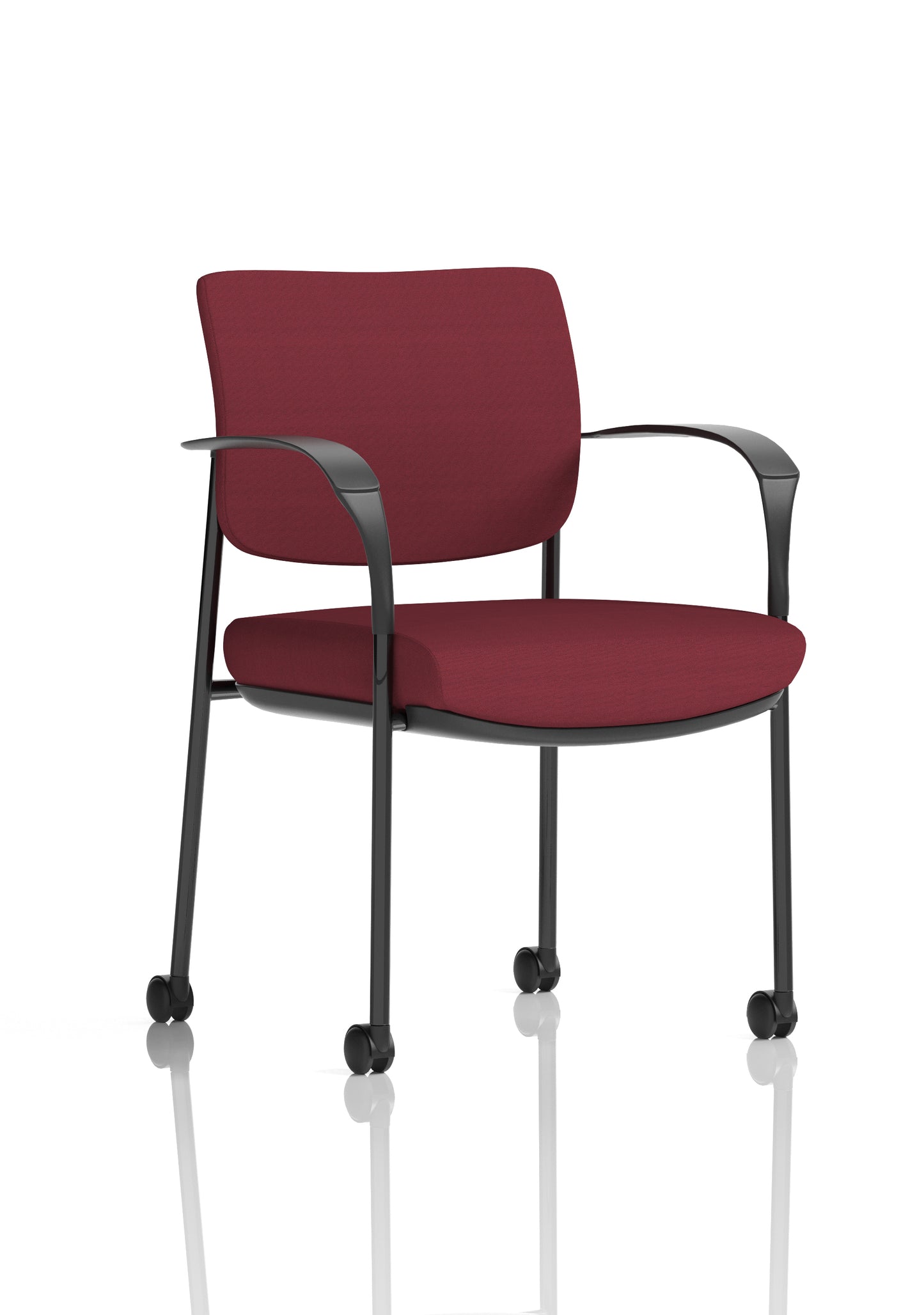 Brunswick Deluxe Medium Back Visitor Office Chair with Arms with Castors (Part 1)