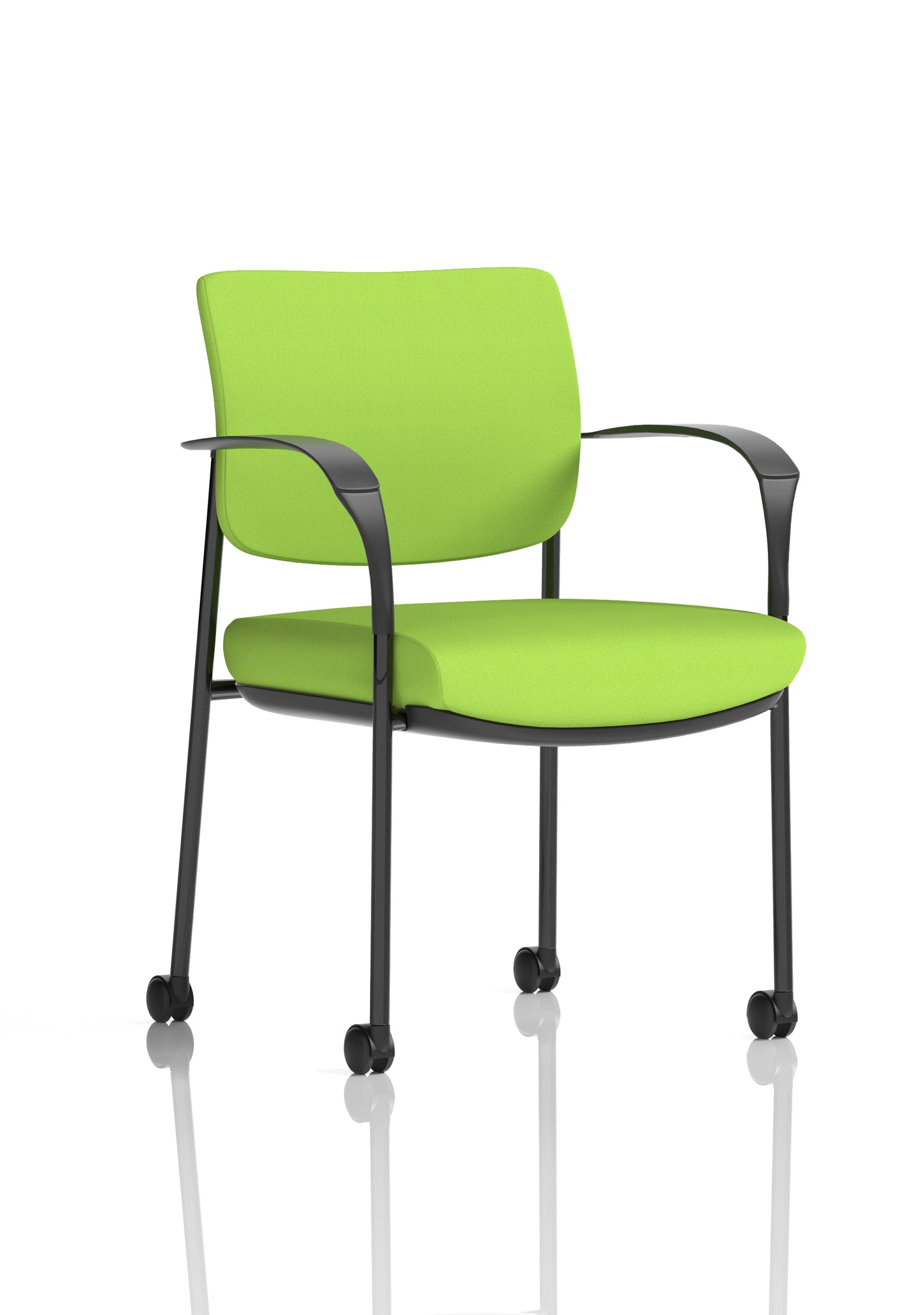 Brunswick Deluxe Medium Back Visitor Office Chair with Arms with Castors (Part 1)