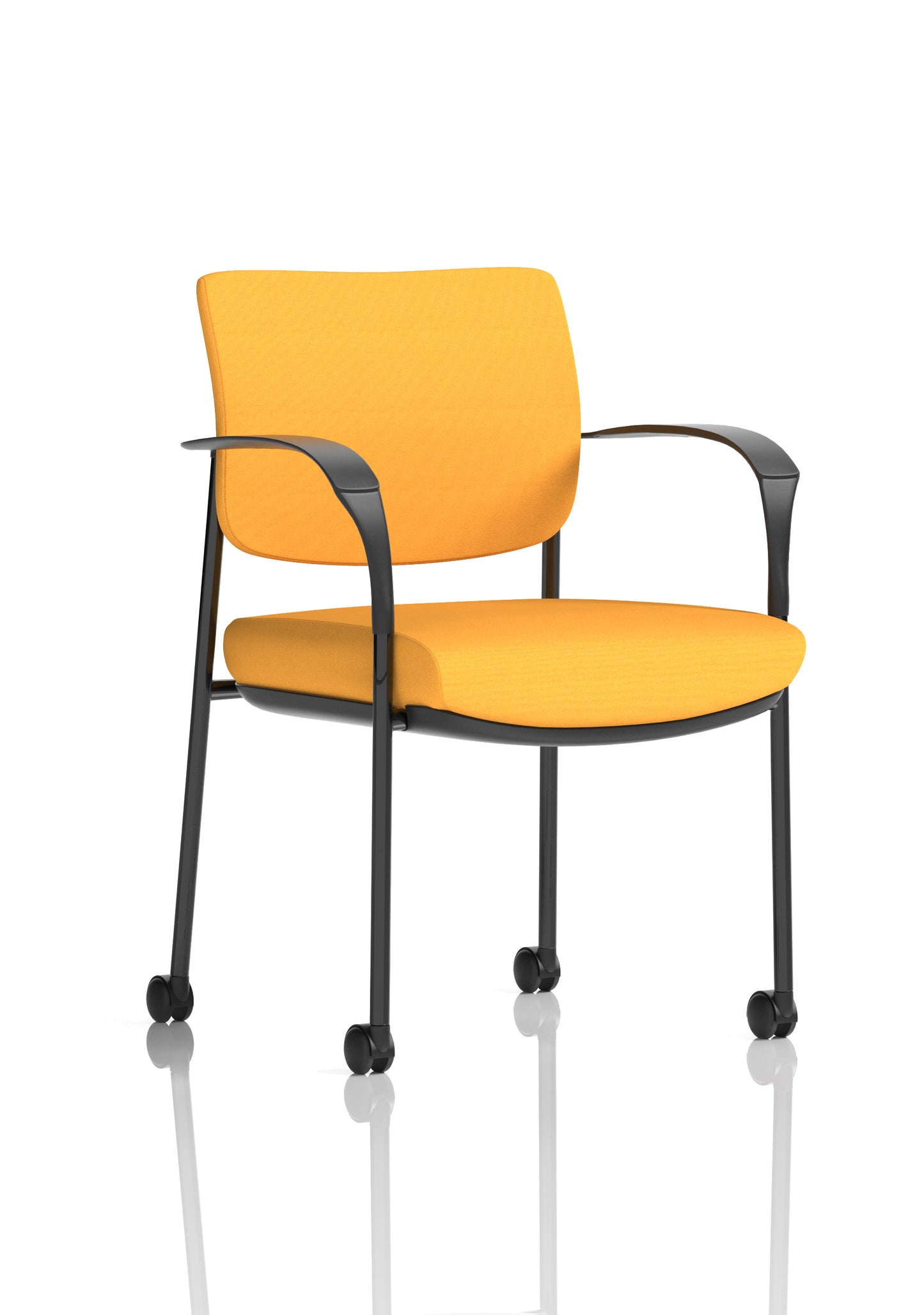 Brunswick Deluxe Medium Back Visitor Office Chair with Arms with Castors (Part 1)