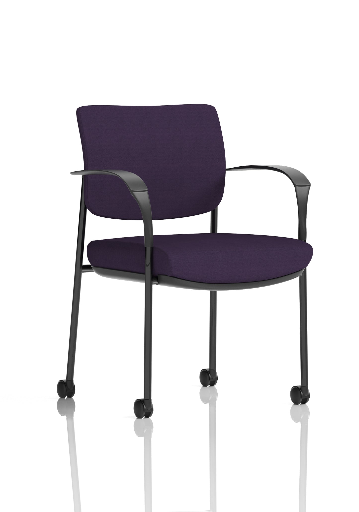 Brunswick Deluxe Medium Back Visitor Office Chair with Arms with Castors (Part 1)
