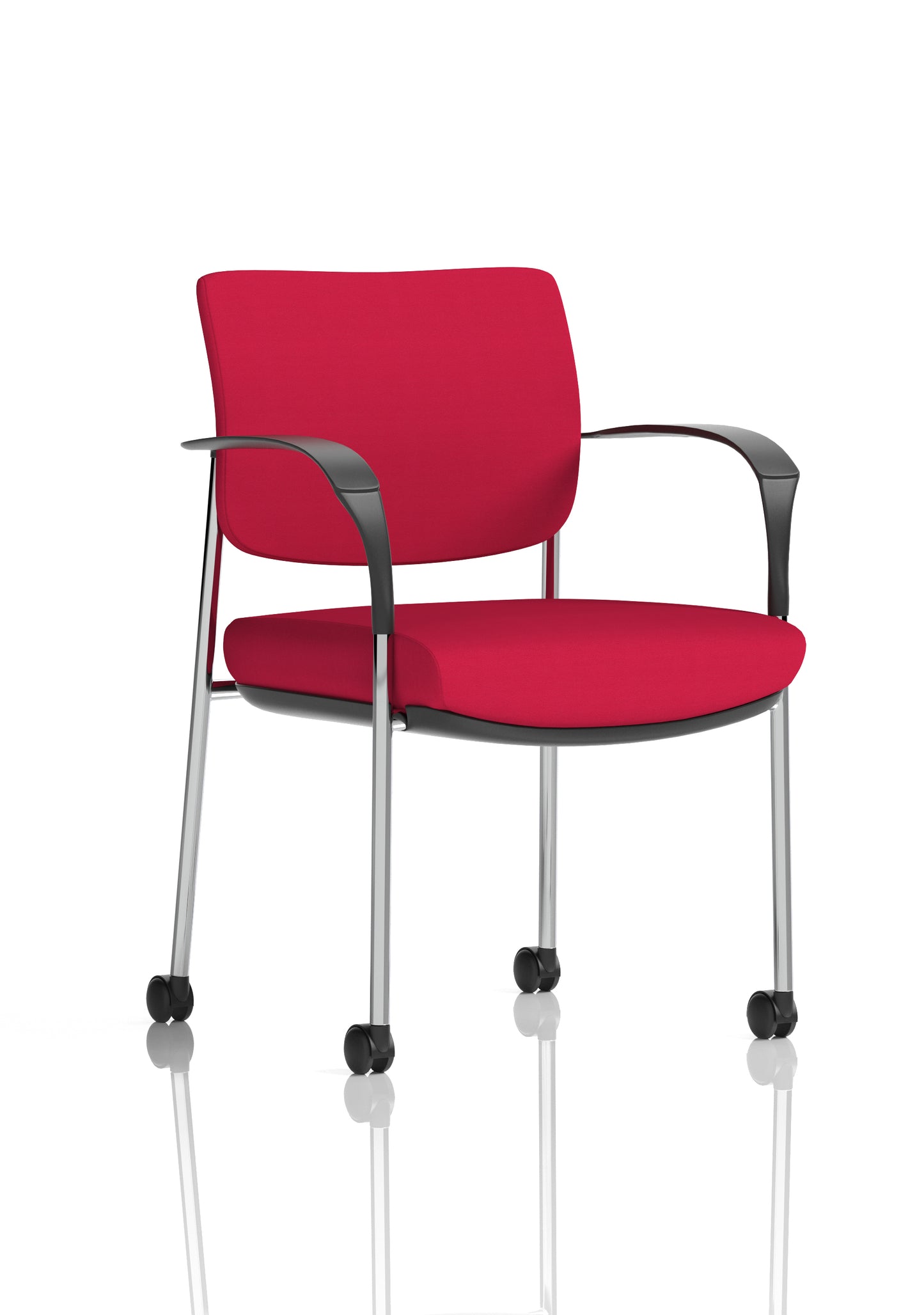 Brunswick Deluxe Medium Back Visitor Office Chair with Arms with Castors (Part 1)
