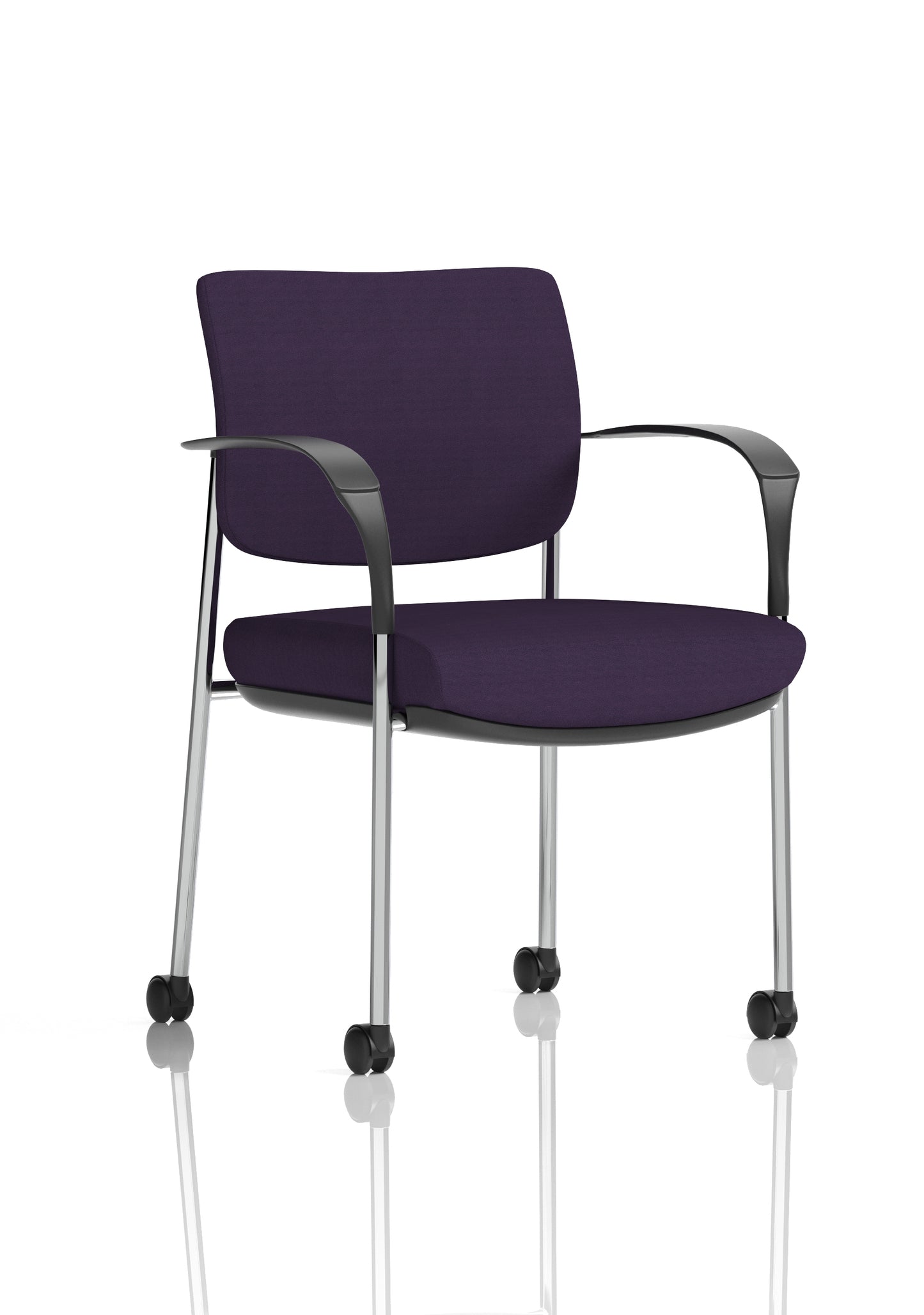 Brunswick Deluxe Medium Back Visitor Office Chair with Arms with Castors (Part 1)