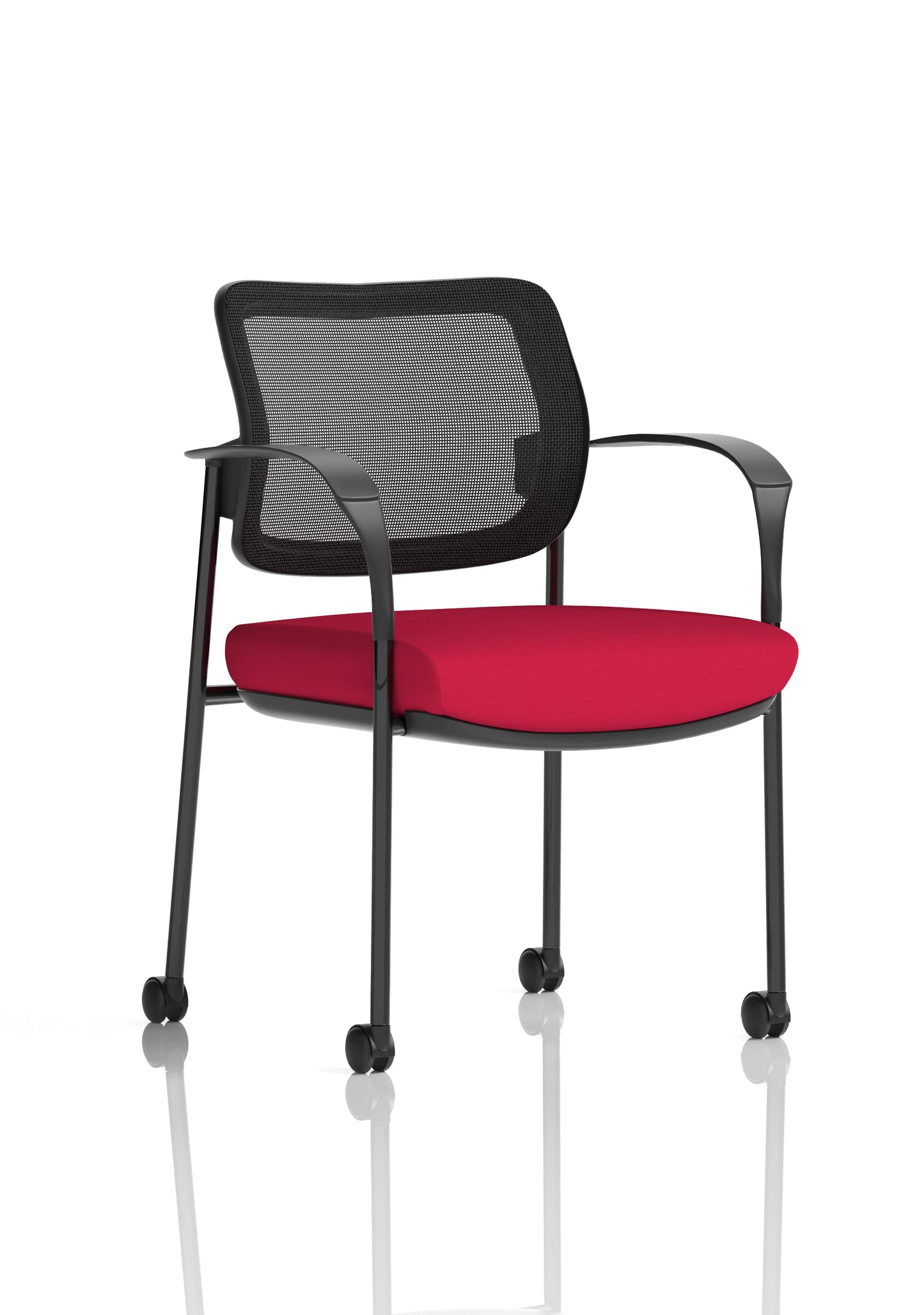 Brunswick Deluxe Medium Back Visitor Office Chair with Arms with Castors (Part 1)