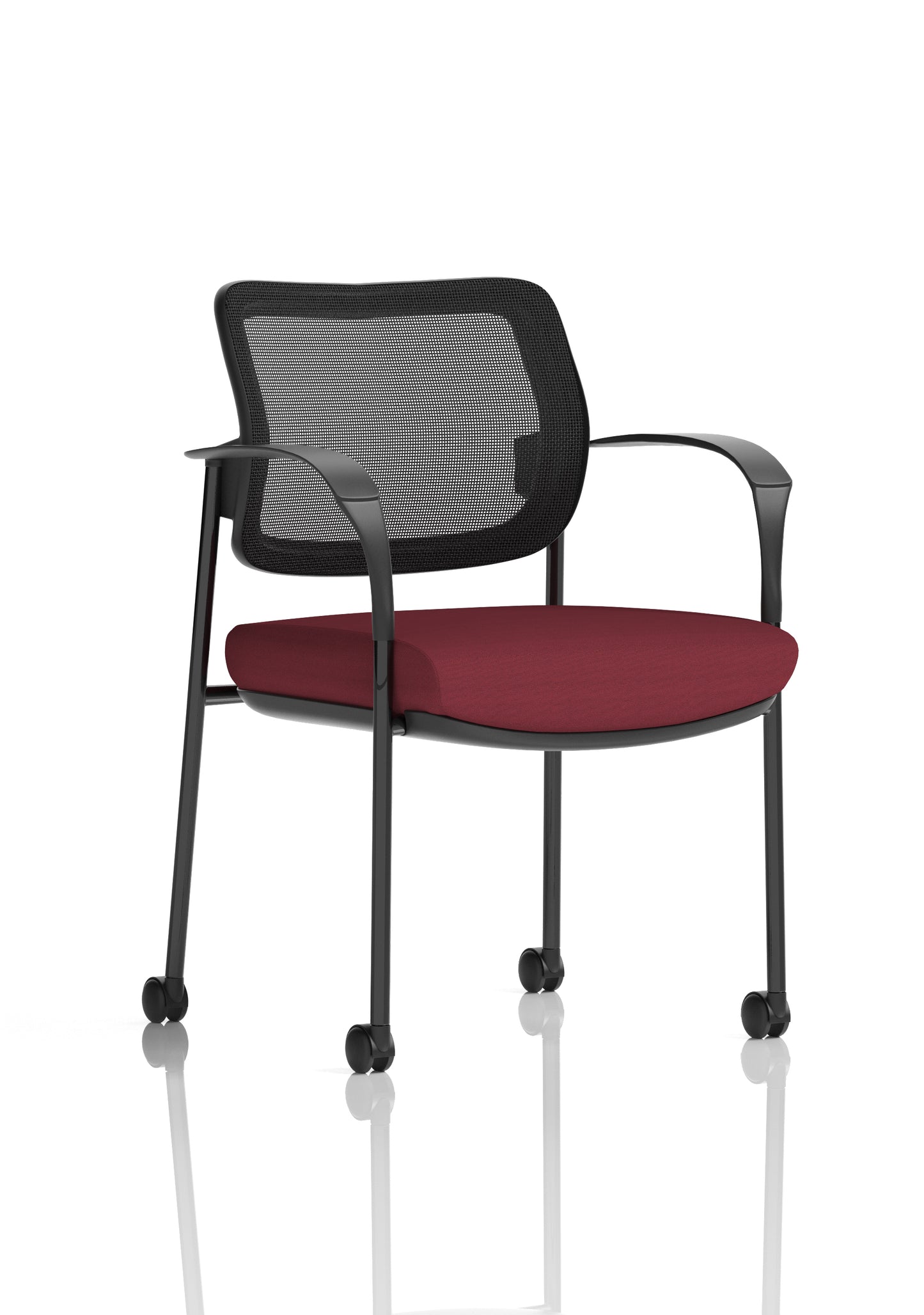 Brunswick Deluxe Medium Back Visitor Office Chair with Arms with Castors (Part 1)