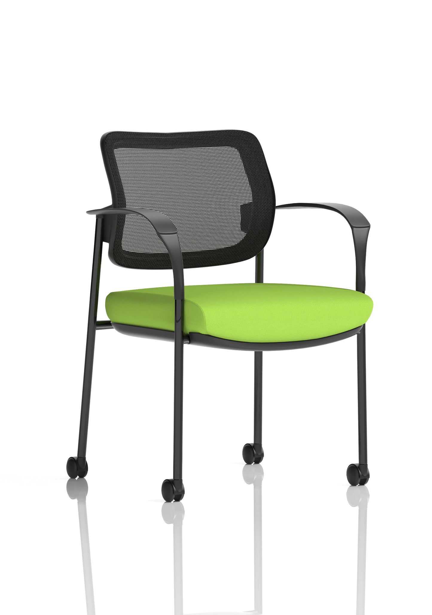 Brunswick Deluxe Medium Back Visitor Office Chair with Arms with Castors (Part 1)