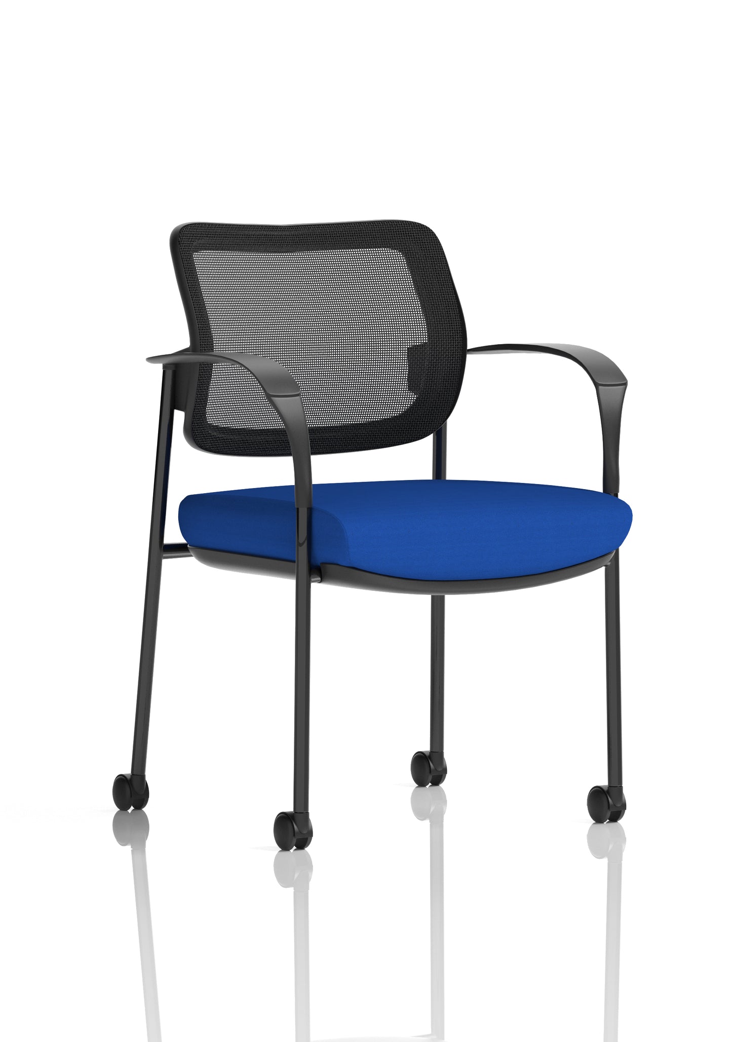 Brunswick Deluxe Medium Back Visitor Office Chair with Arms with Castors (Part 1)