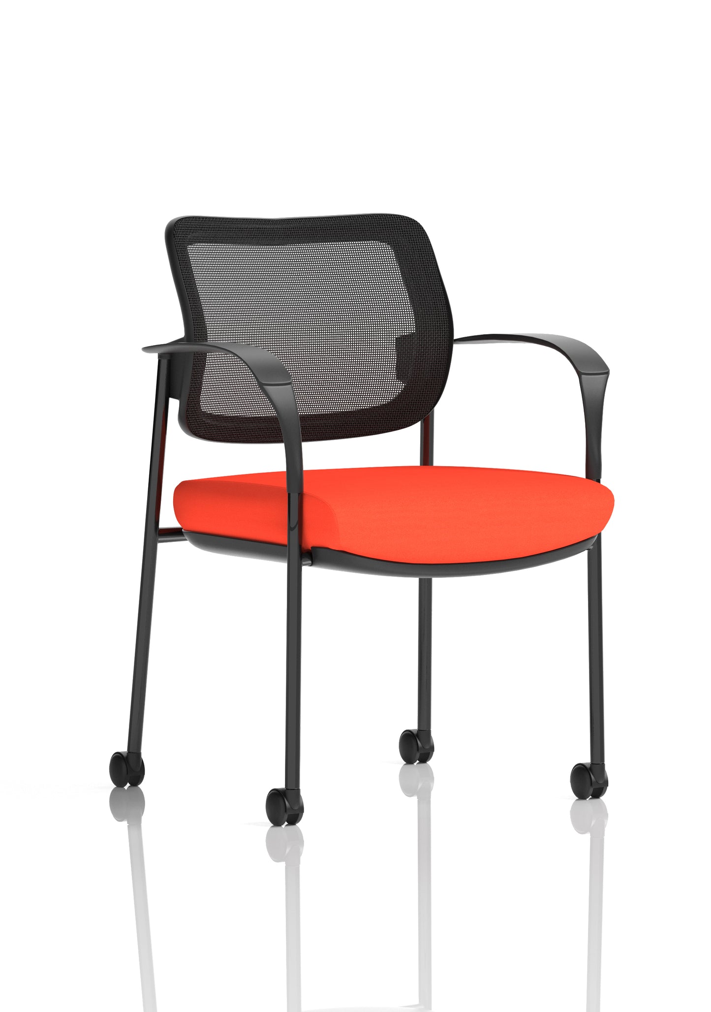 Brunswick Deluxe Medium Back Visitor Office Chair with Arms with Castors (Part 1)