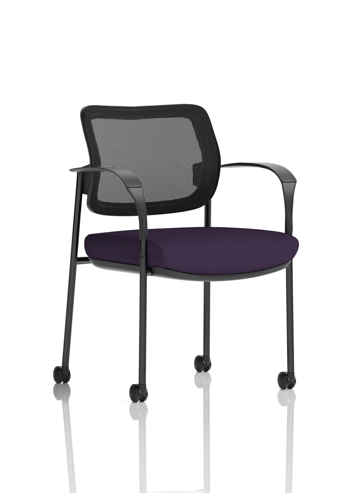 Brunswick Deluxe Medium Back Visitor Office Chair with Arms with Castors (Part 1)