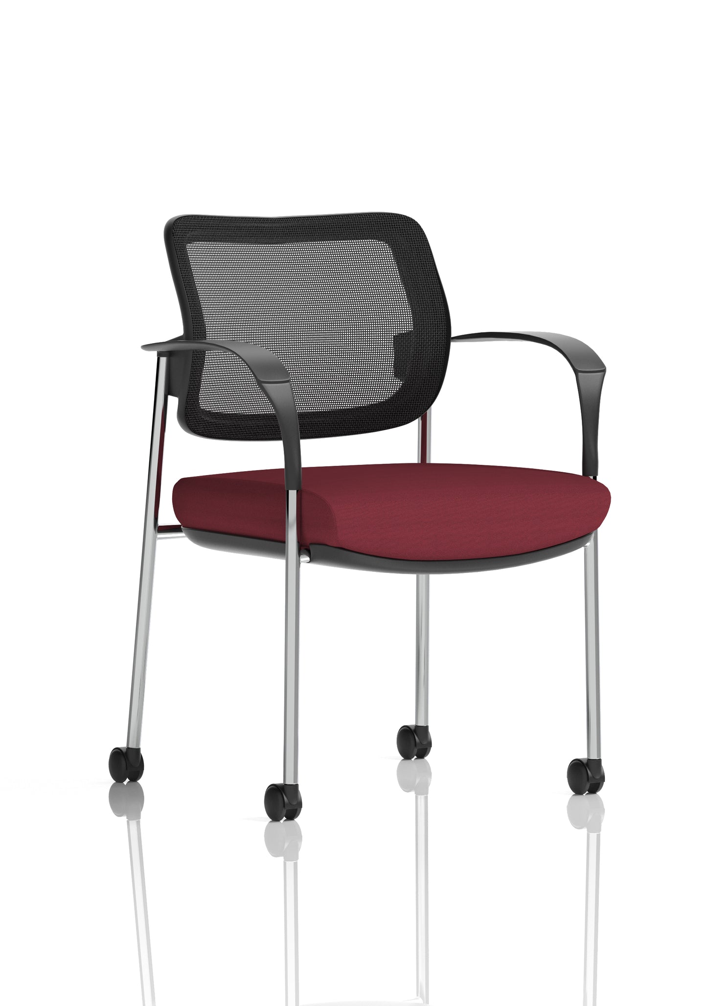 Brunswick Deluxe Medium Back Visitor Office Chair with Arms with Castors (Part 1)