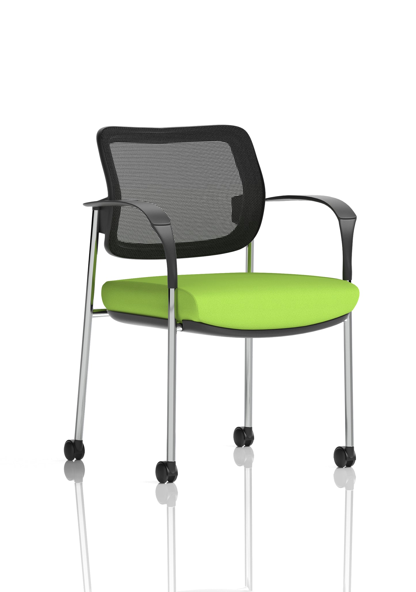Brunswick Deluxe Medium Back Visitor Office Chair with Arms with Castors (Part 1)
