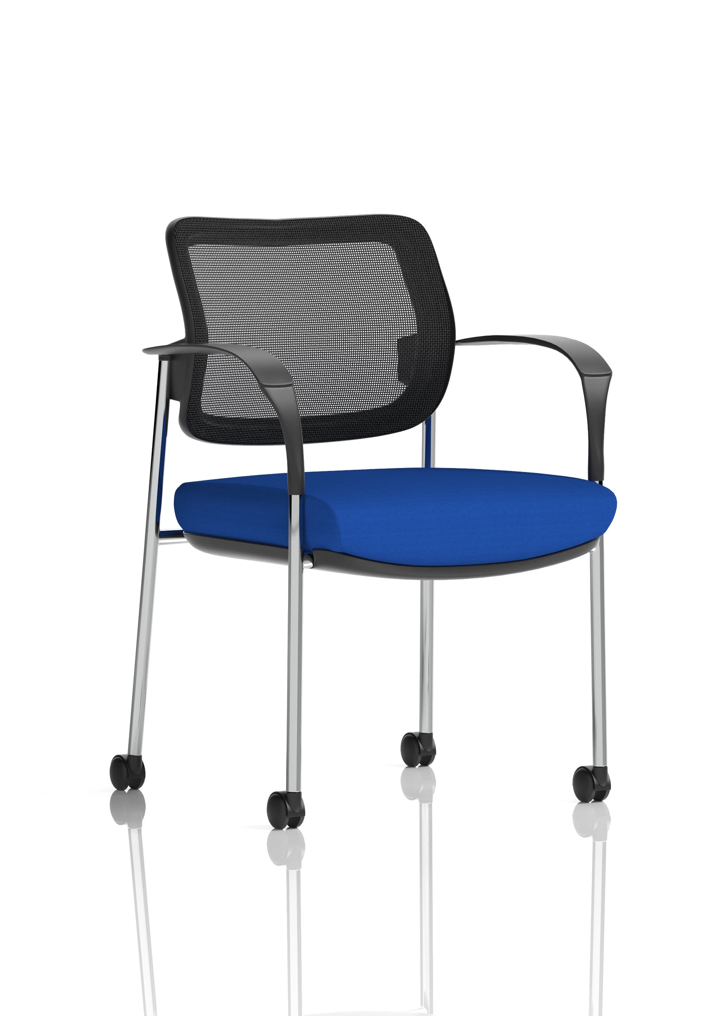 Brunswick Deluxe Medium Back Visitor Office Chair with Arms with Castors (Part 1)