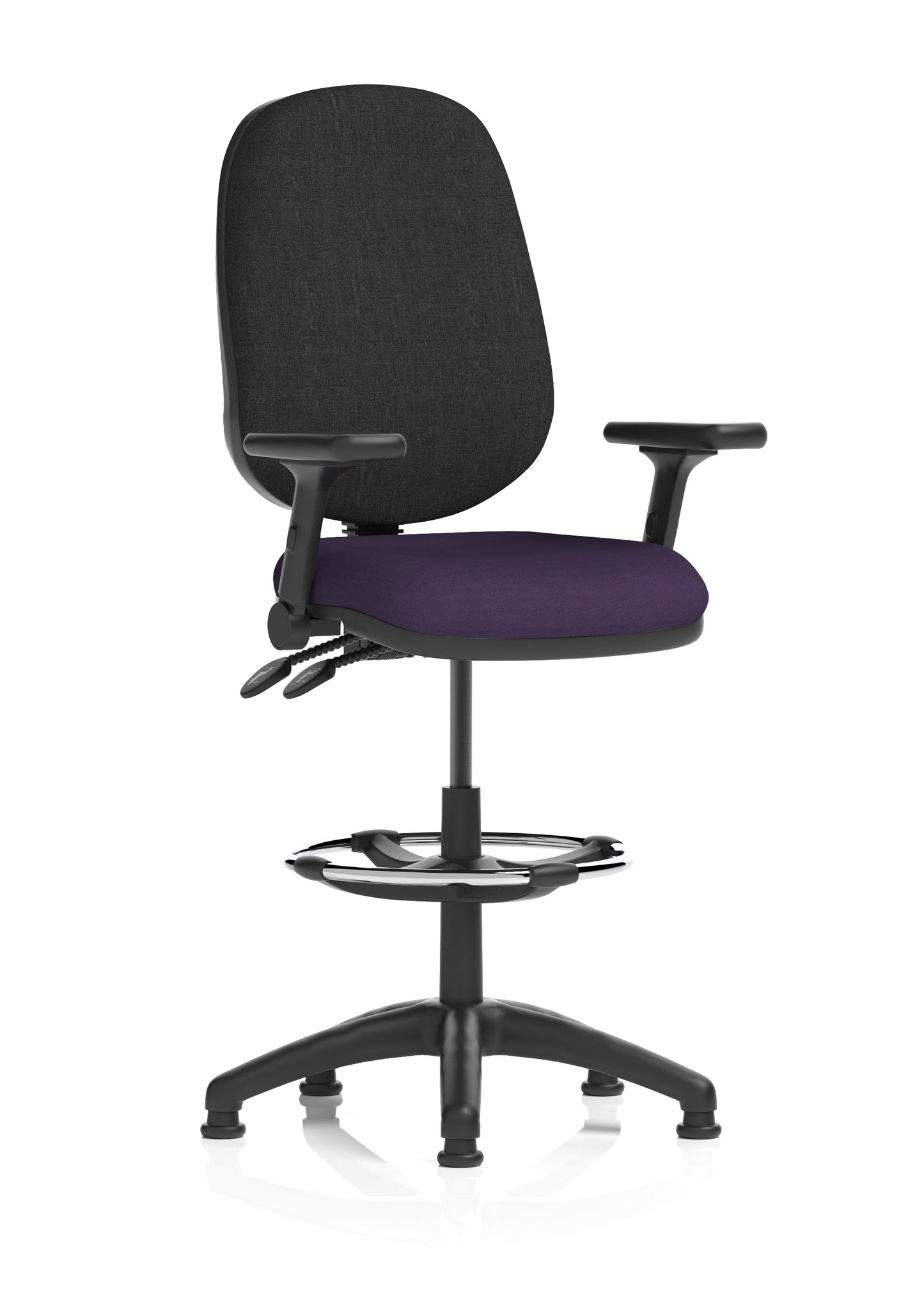 Eclipse Plus II Task Operator Office Chair with Hi Rise Draughtsman Kit (Part 1)