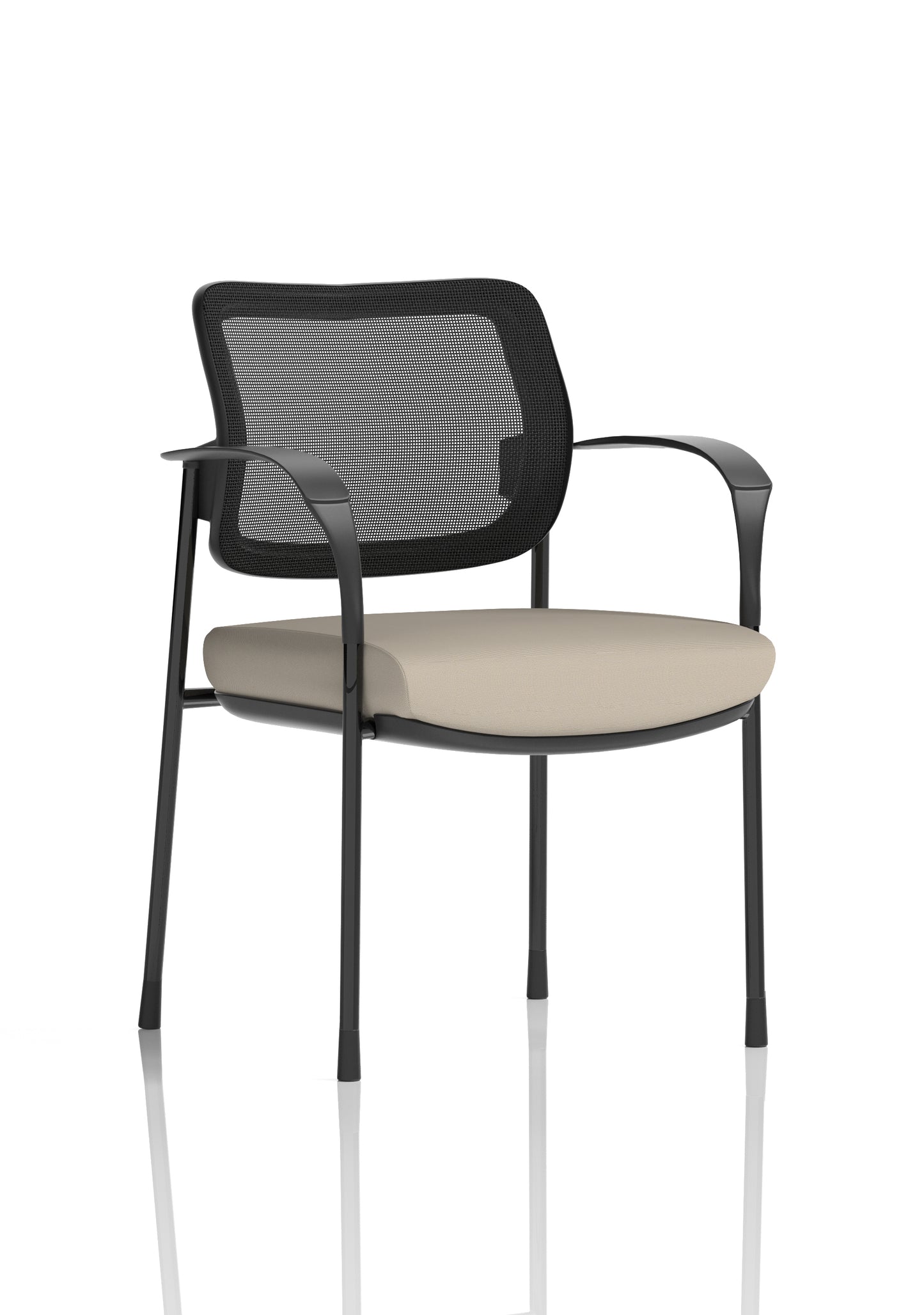 Brunswick Deluxe Medium Back Stacking Visitor Office Chair with Arms (Part 1)