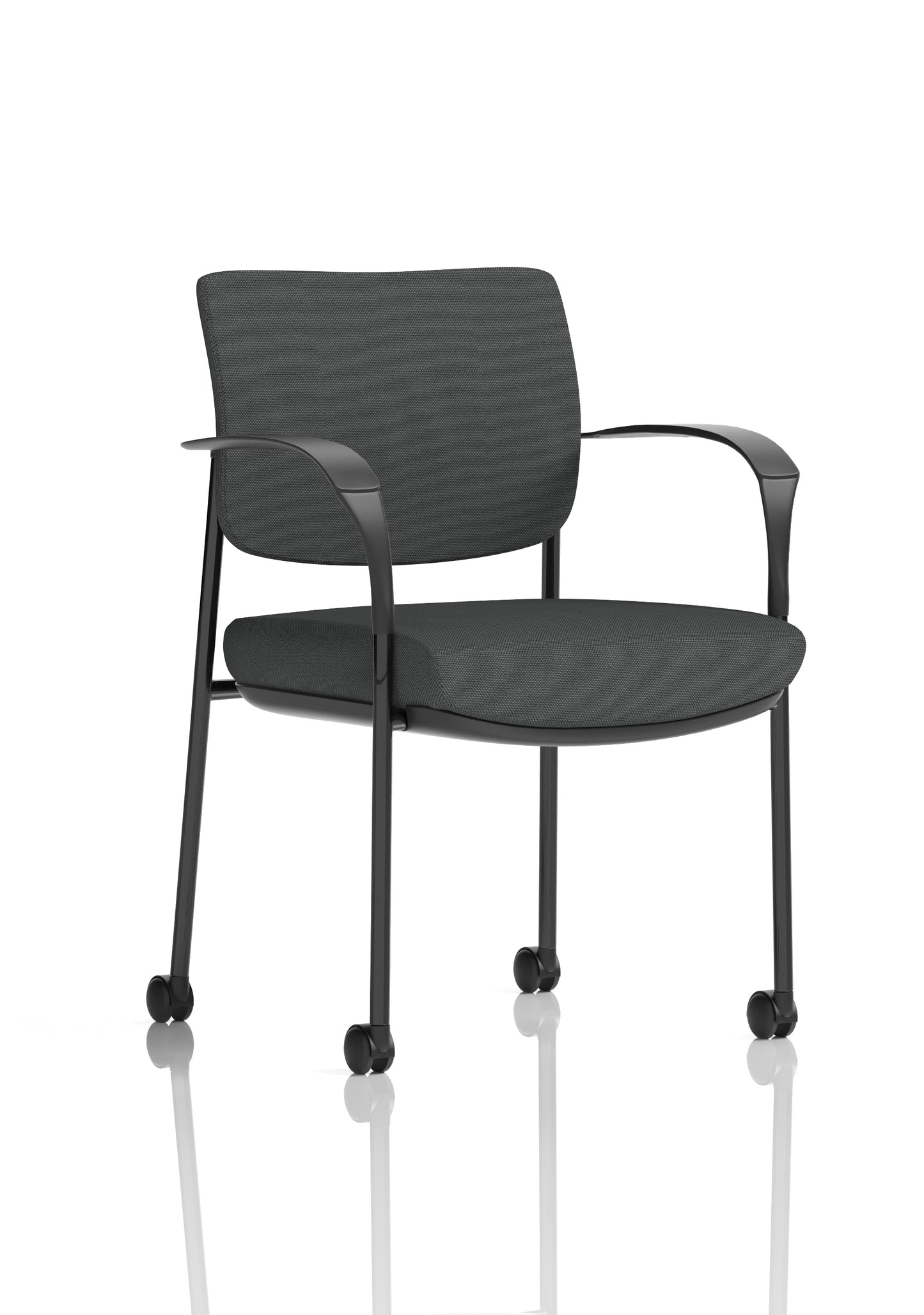Brunswick Deluxe Medium Back Visitor Office Chair with Arms with Castors (Part 1)