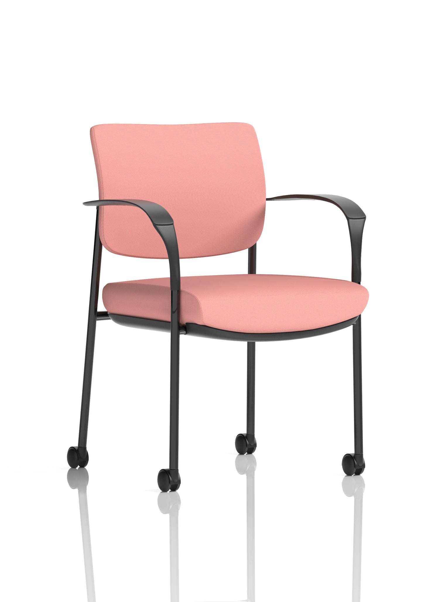Brunswick Deluxe Medium Back Visitor Office Chair with Arms with Castors (Part 1)