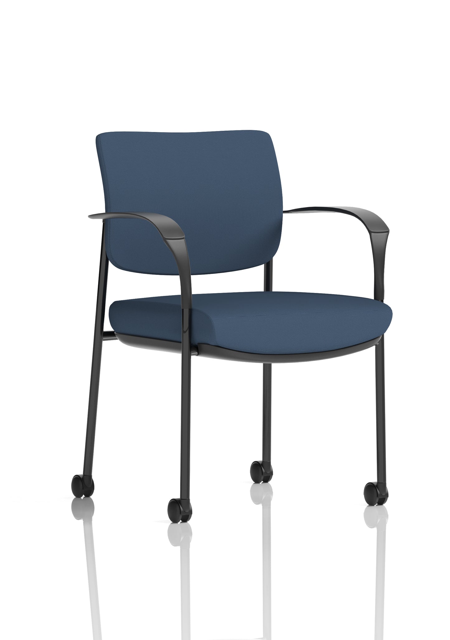 Brunswick Deluxe Medium Back Visitor Office Chair with Arms with Castors (Part 1)
