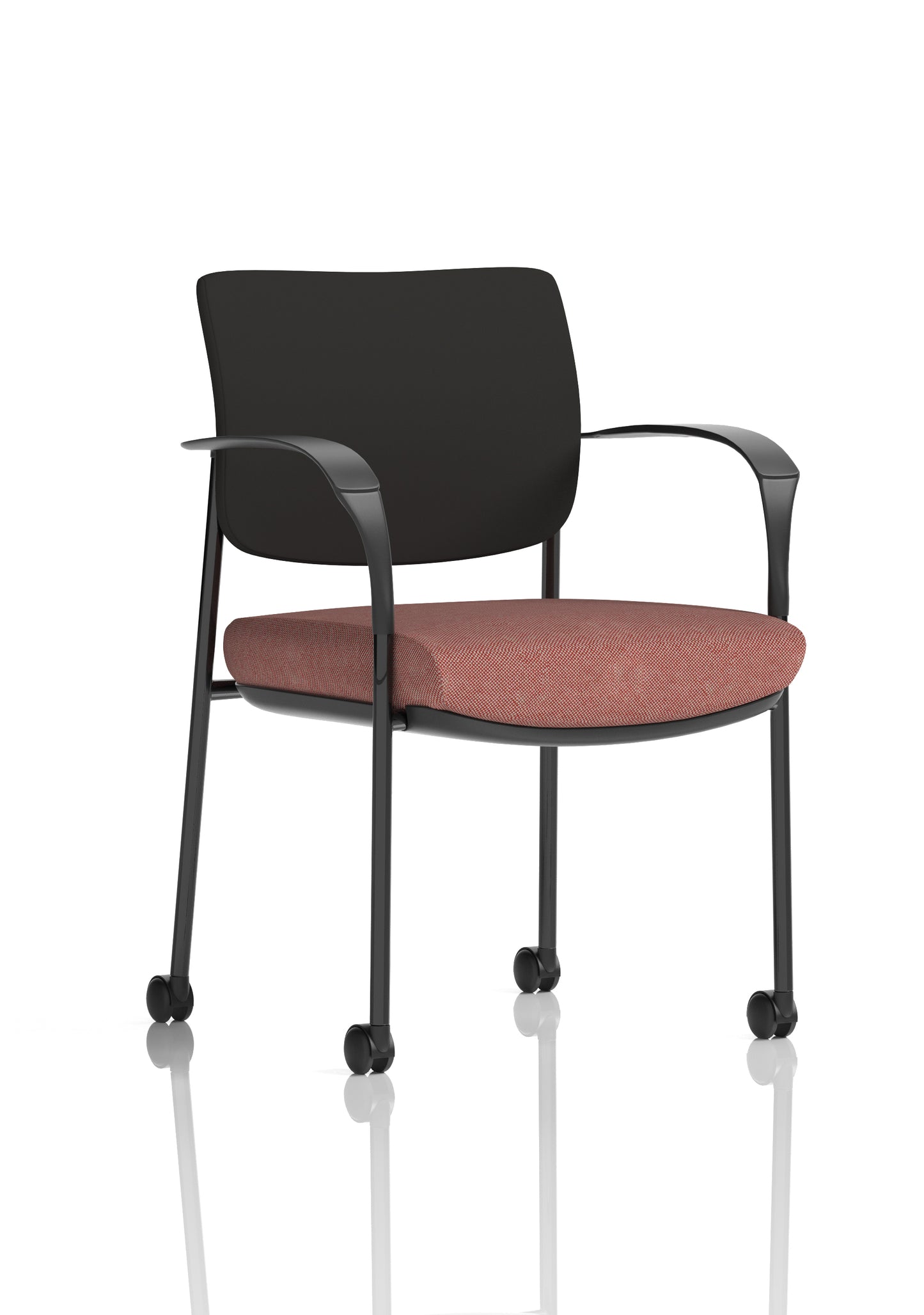Brunswick Deluxe Medium Back Visitor Office Chair with Arms with Castors (Part 1)