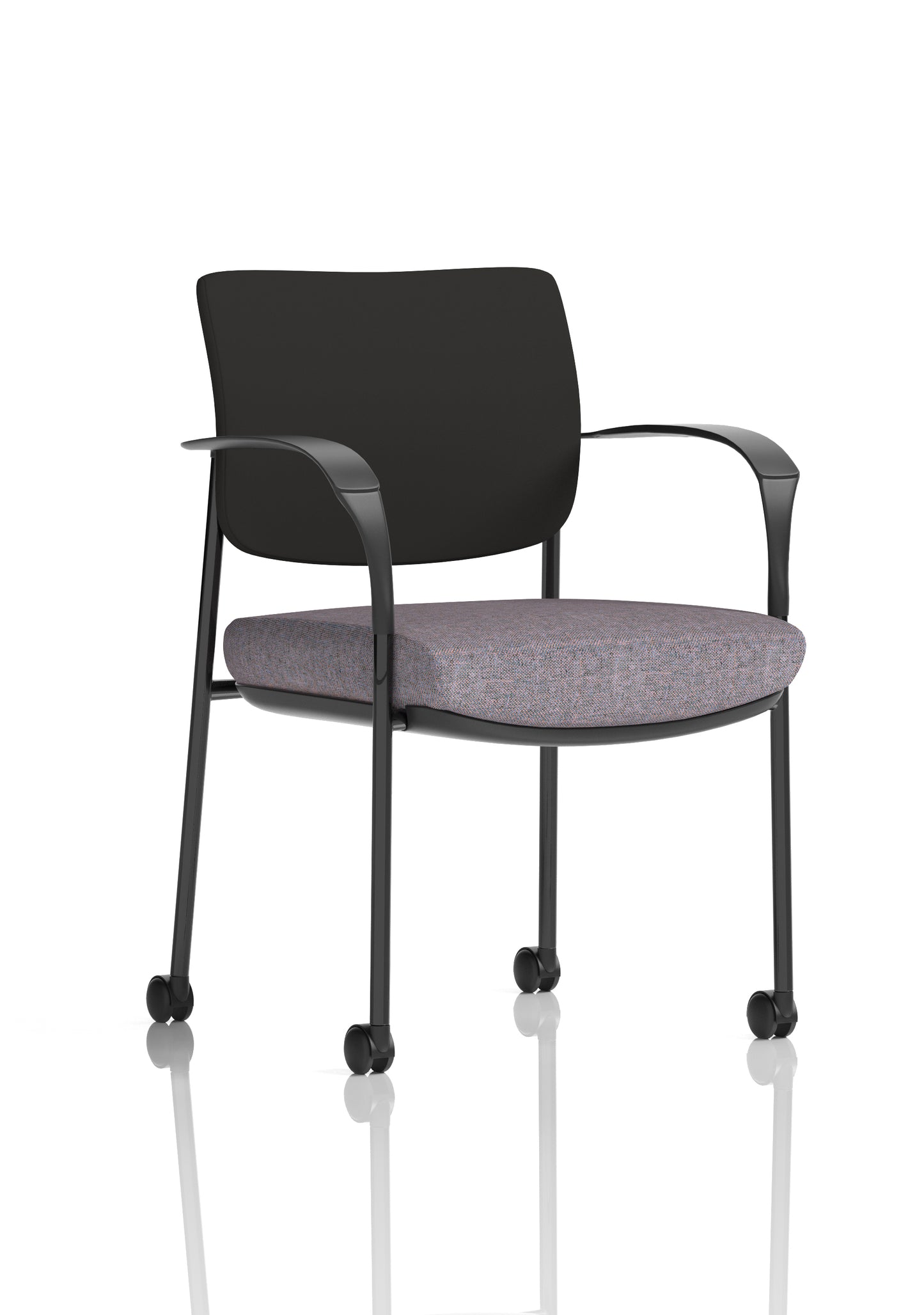 Brunswick Deluxe Medium Back Visitor Office Chair with Arms with Castors (Part 1)