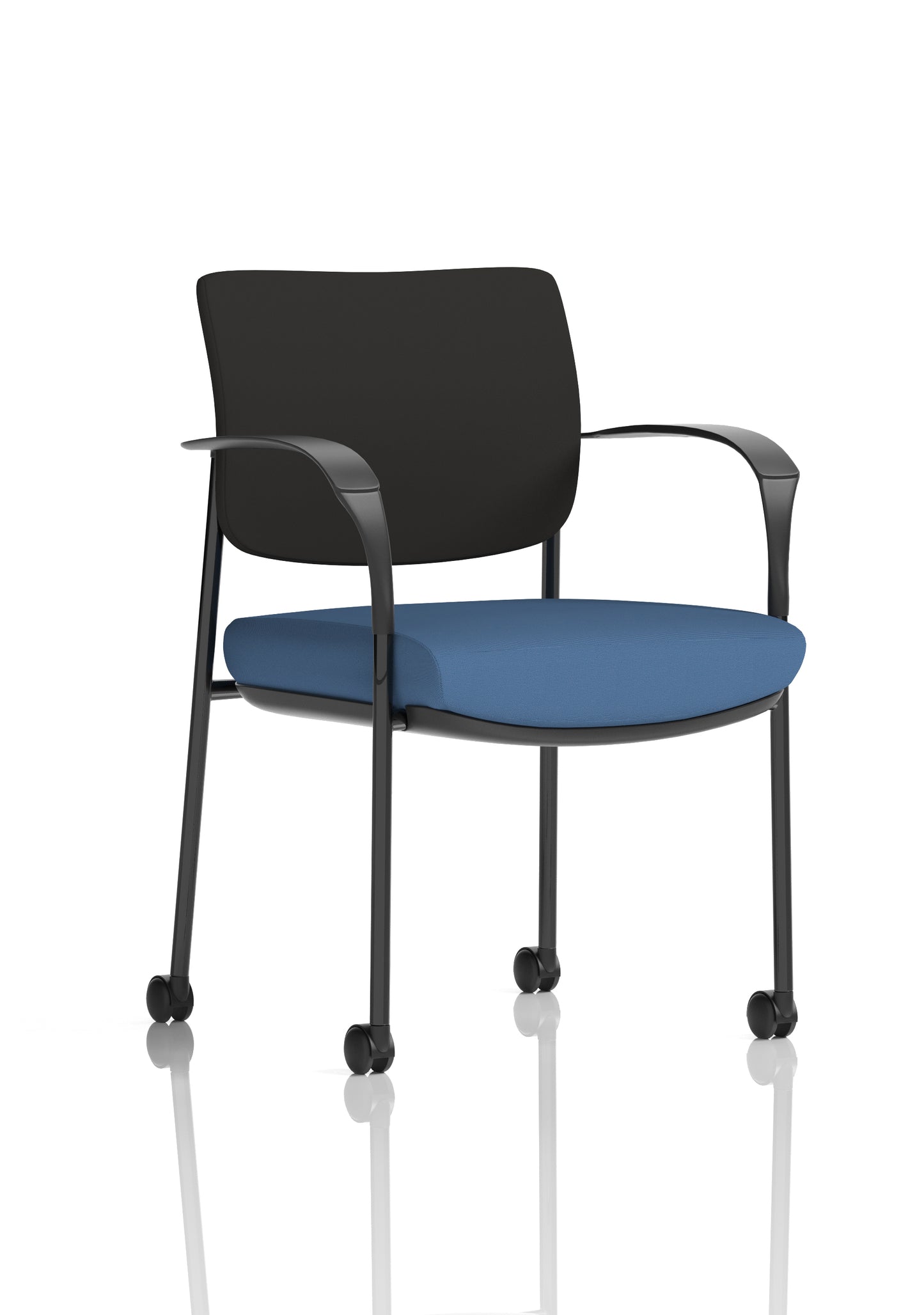 Brunswick Deluxe Medium Back Visitor Office Chair with Arms with Castors (Part 1)