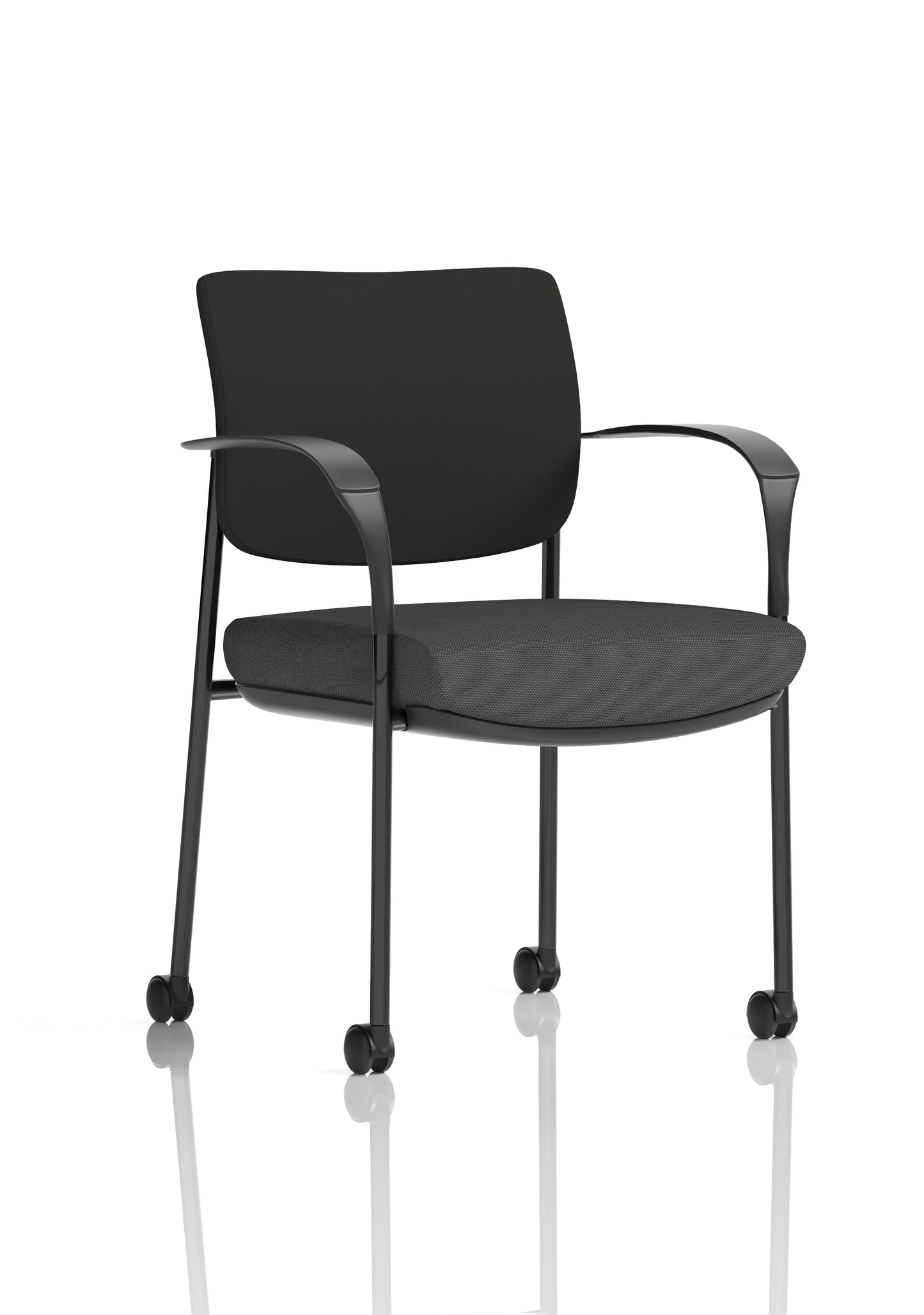 Brunswick Deluxe Medium Back Visitor Office Chair with Arms with Castors (Part 1)