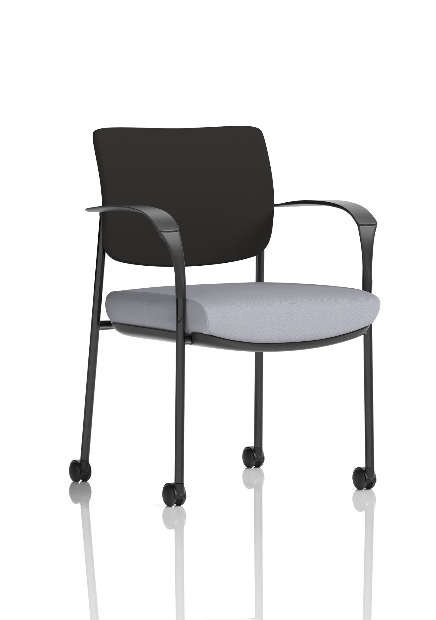 Brunswick Deluxe Medium Back Visitor Office Chair with Arms with Castors (Part 1)