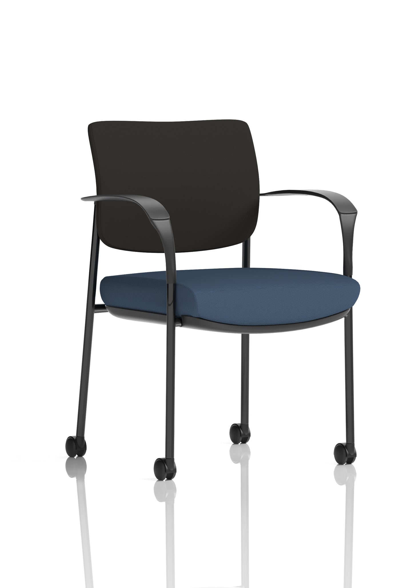 Brunswick Deluxe Medium Back Visitor Office Chair with Arms with Castors (Part 1)