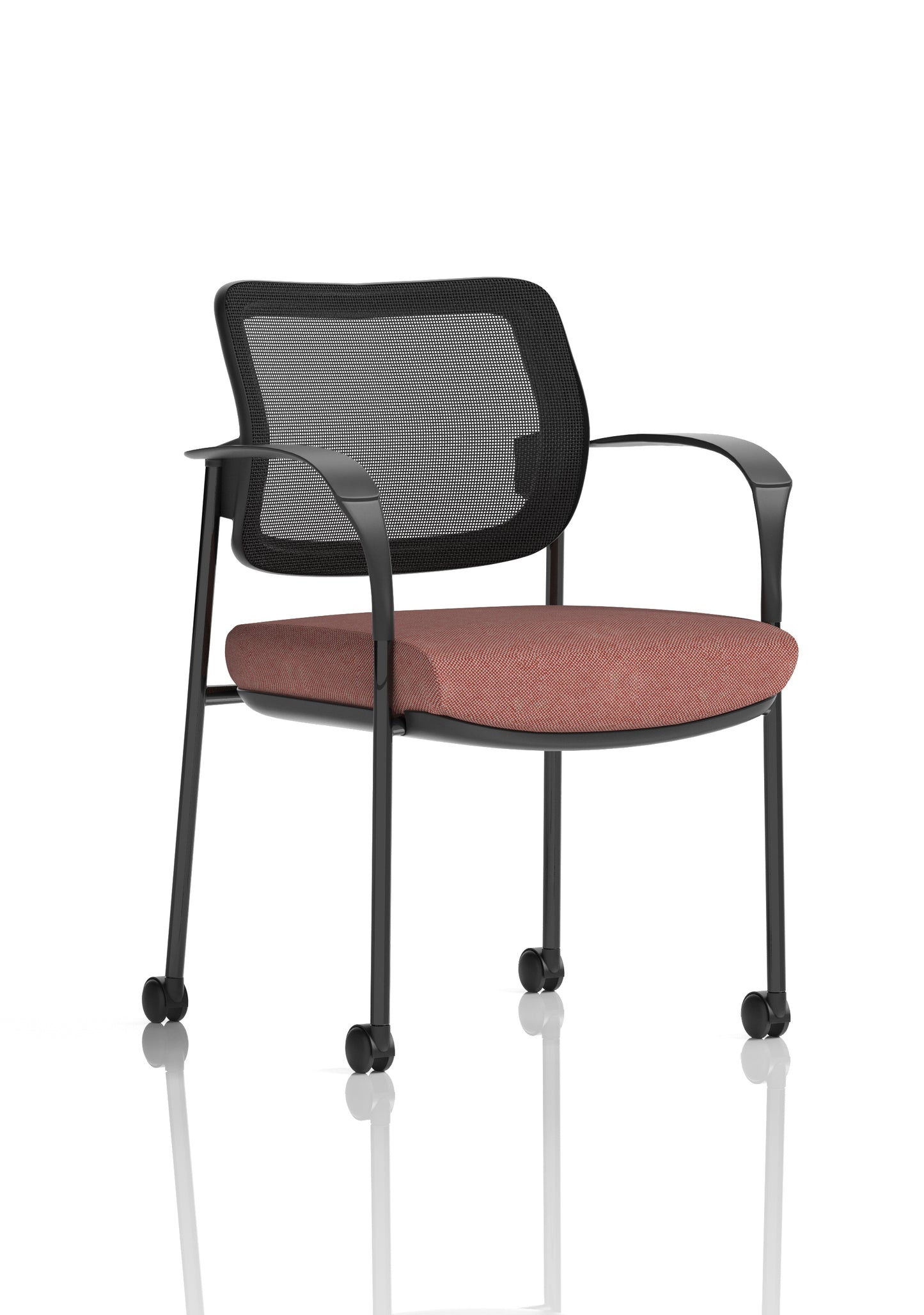 Brunswick Deluxe Medium Back Visitor Office Chair with Arms with Castors (Part 1)