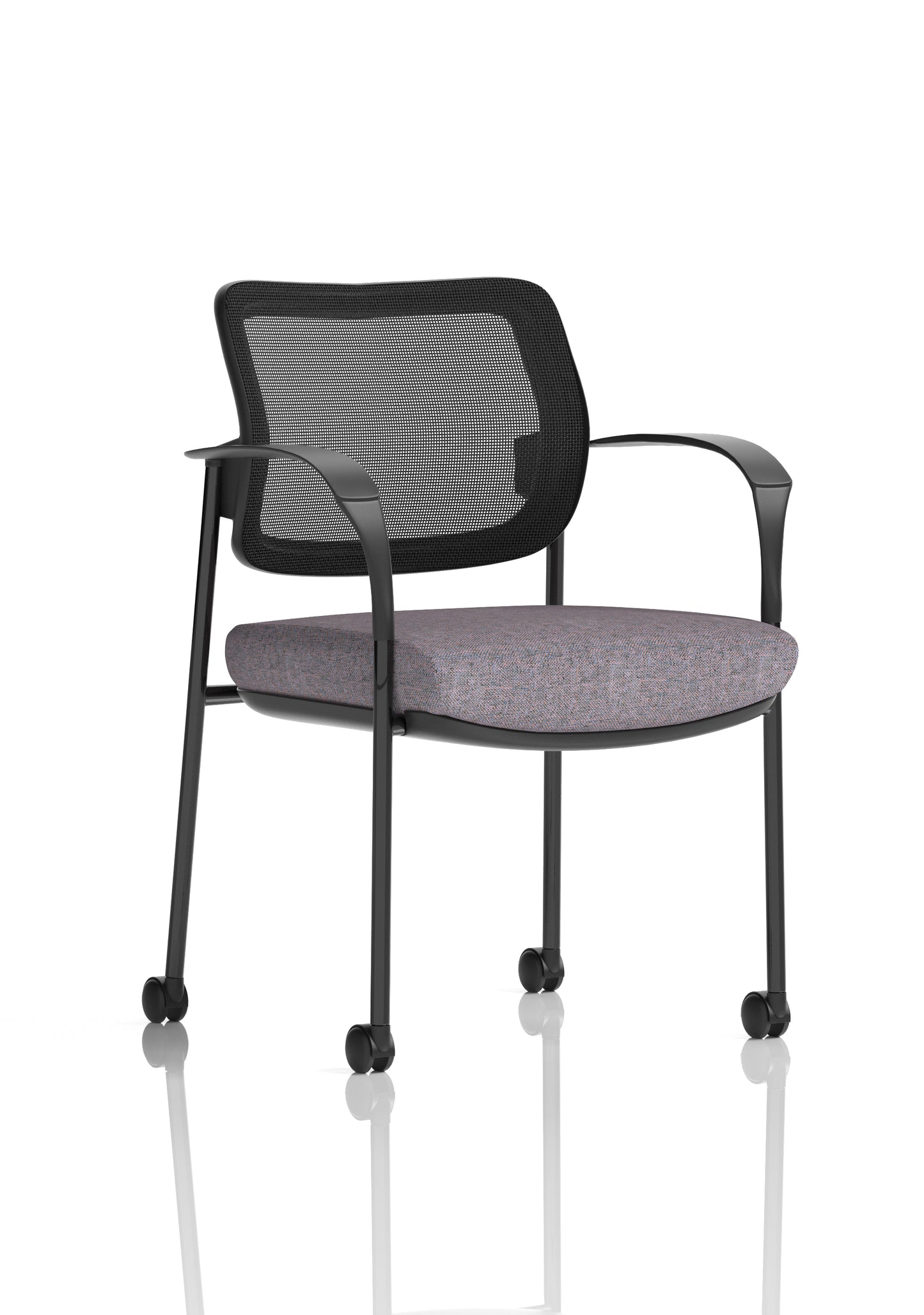 Brunswick Deluxe Medium Back Visitor Office Chair with Arms with Castors (Part 1)