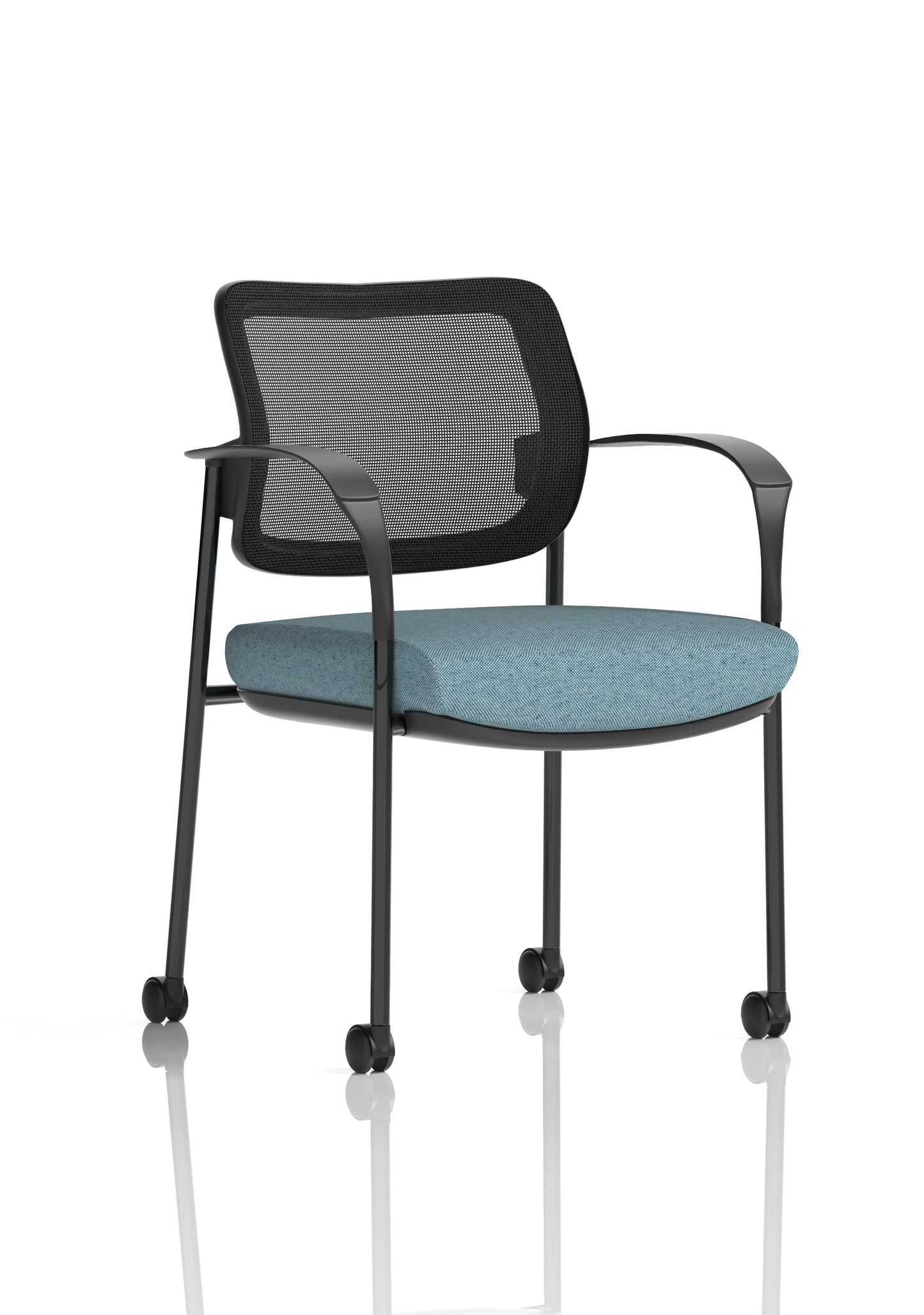 Brunswick Deluxe Medium Back Visitor Office Chair with Arms with Castors (Part 1)