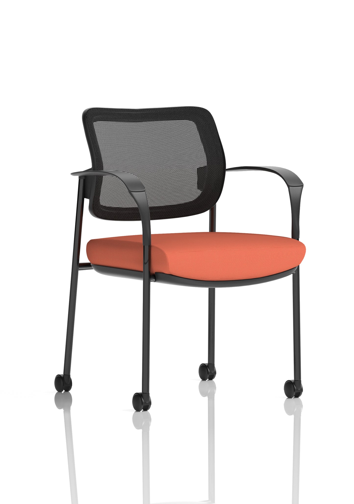 Brunswick Deluxe Medium Back Visitor Office Chair with Arms with Castors (Part 1)
