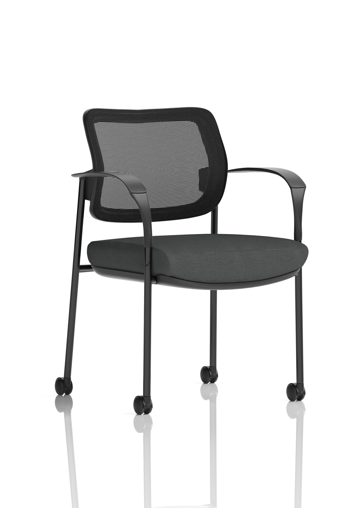 Brunswick Deluxe Medium Back Visitor Office Chair with Arms with Castors (Part 1)
