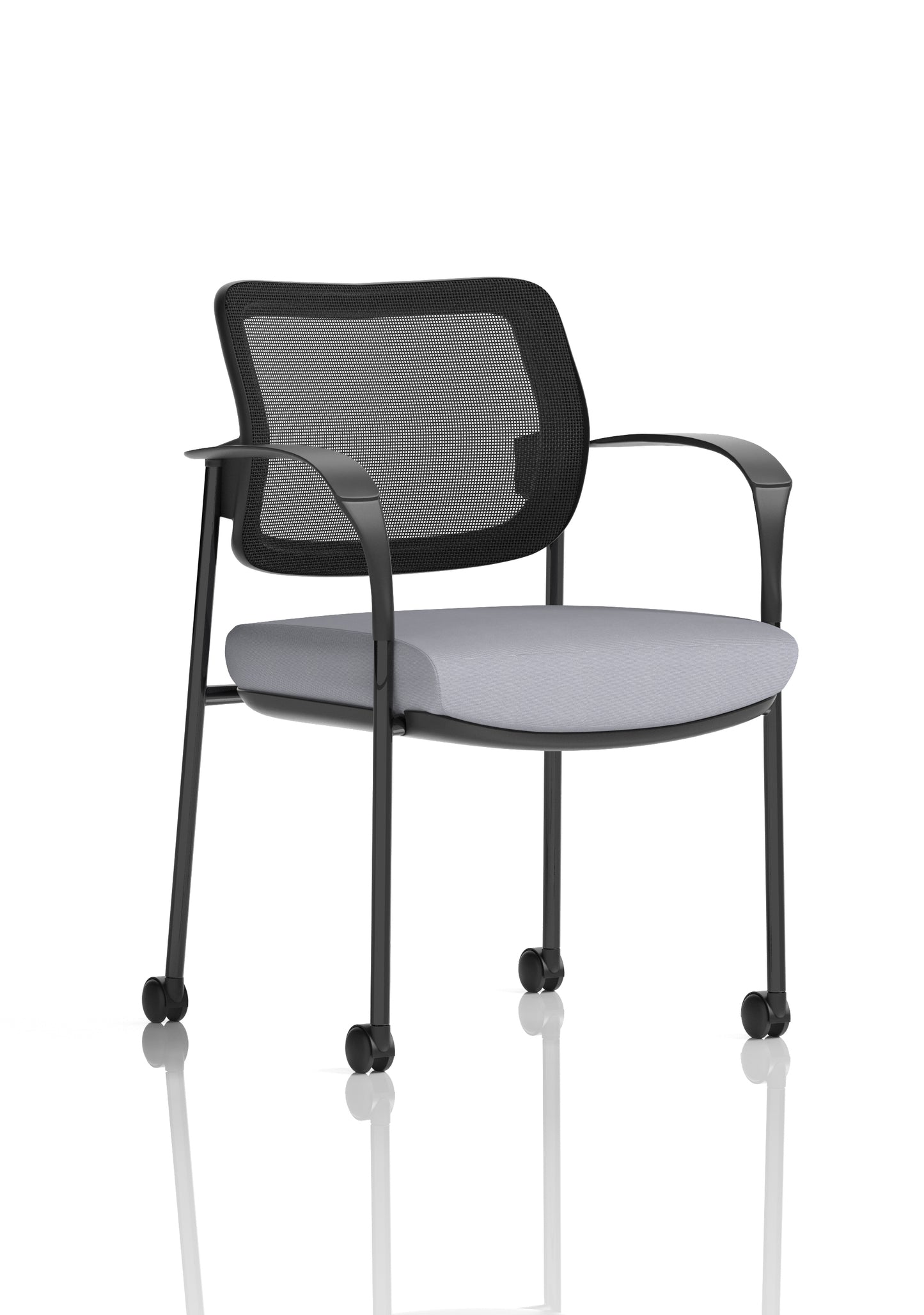 Brunswick Deluxe Medium Back Visitor Office Chair with Arms with Castors (Part 1)
