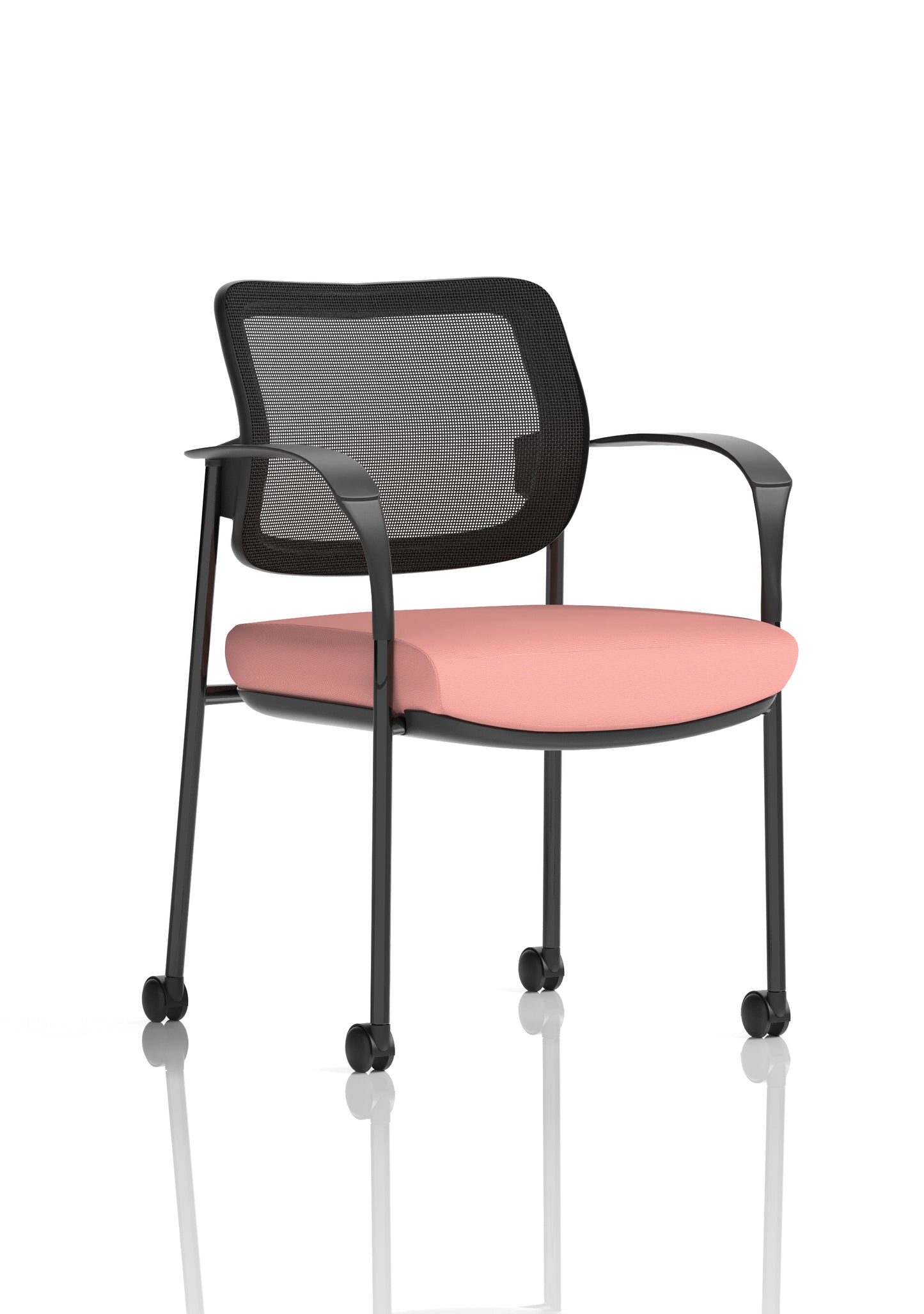 Brunswick Deluxe Medium Back Visitor Office Chair with Arms with Castors (Part 1)