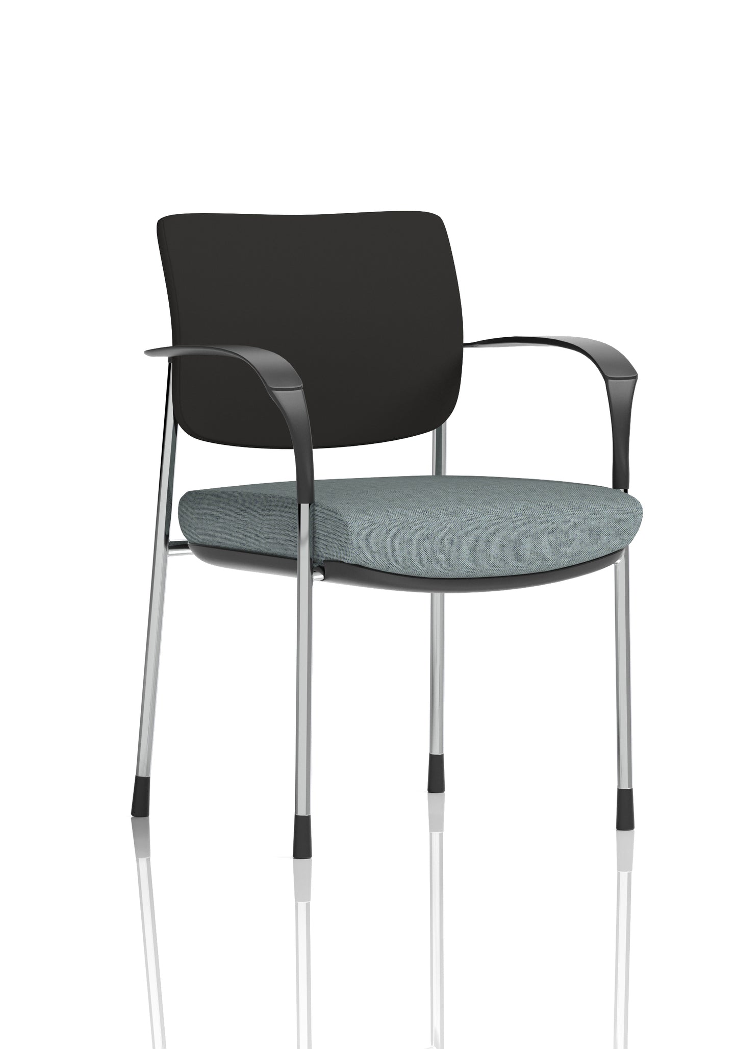 Brunswick Deluxe Medium Back Stacking Visitor Office Chair with Arms (Part 1)