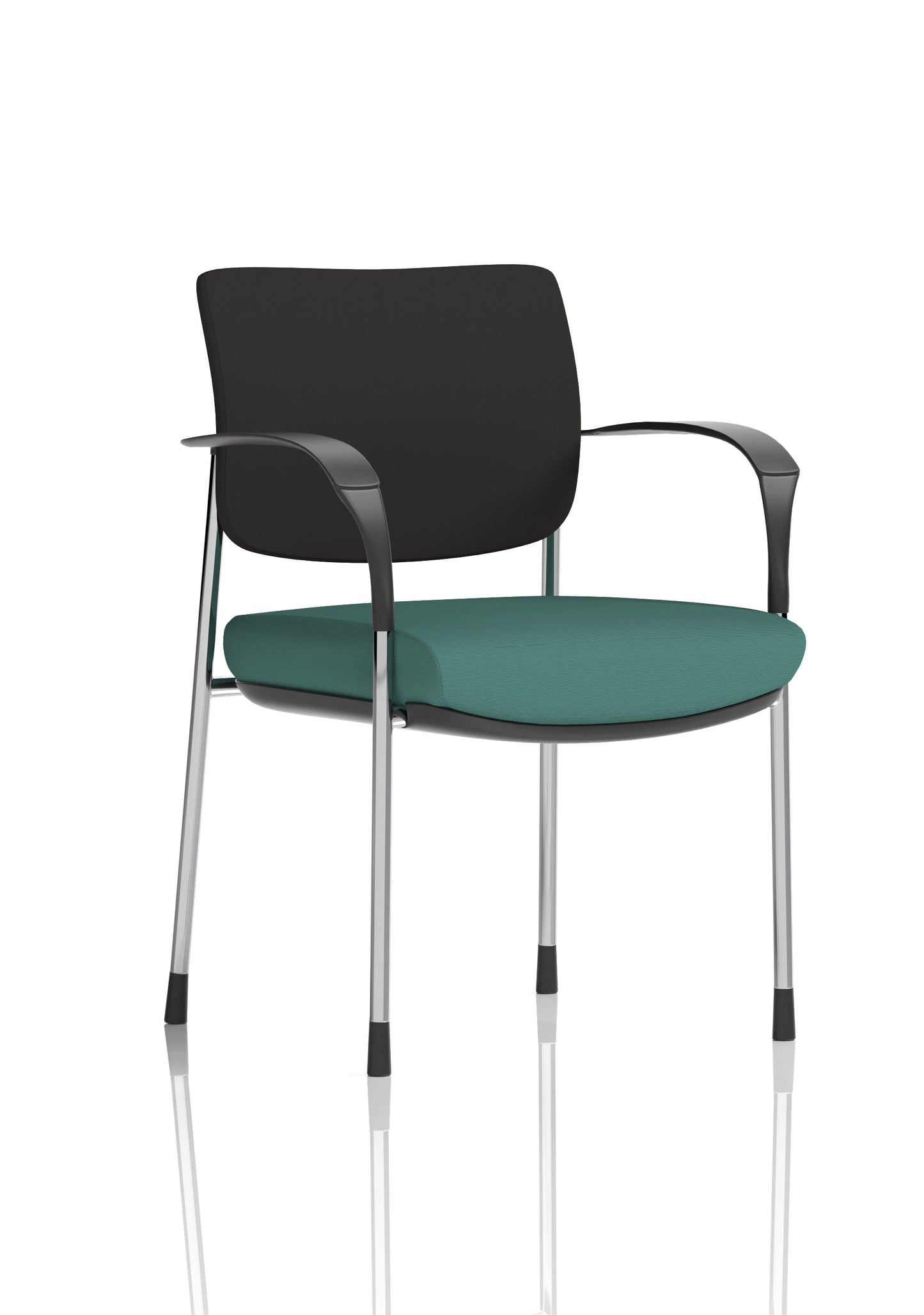 Brunswick Deluxe Medium Back Stacking Visitor Office Chair with Arms (Part 2)