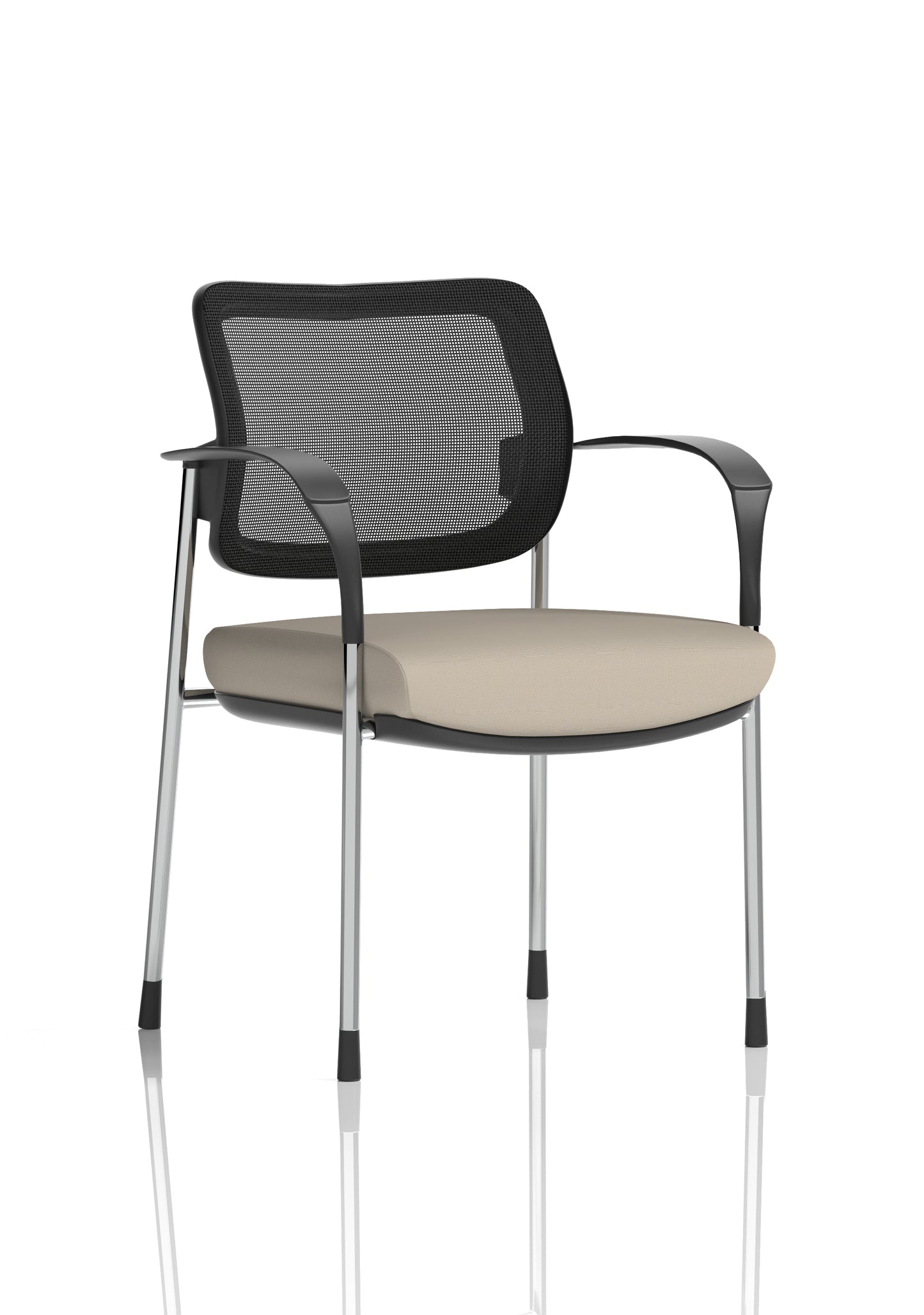 Brunswick Deluxe Medium Back Stacking Visitor Office Chair with Arms (Part 2)