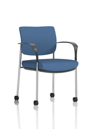 Brunswick Deluxe Medium Back Visitor Office Chair with Arms with Castors (Part 2)
