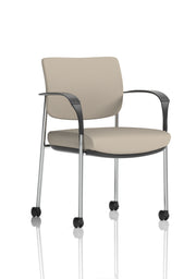 Brunswick Deluxe Medium Back Visitor Office Chair with Arms with Castors (Part 2)