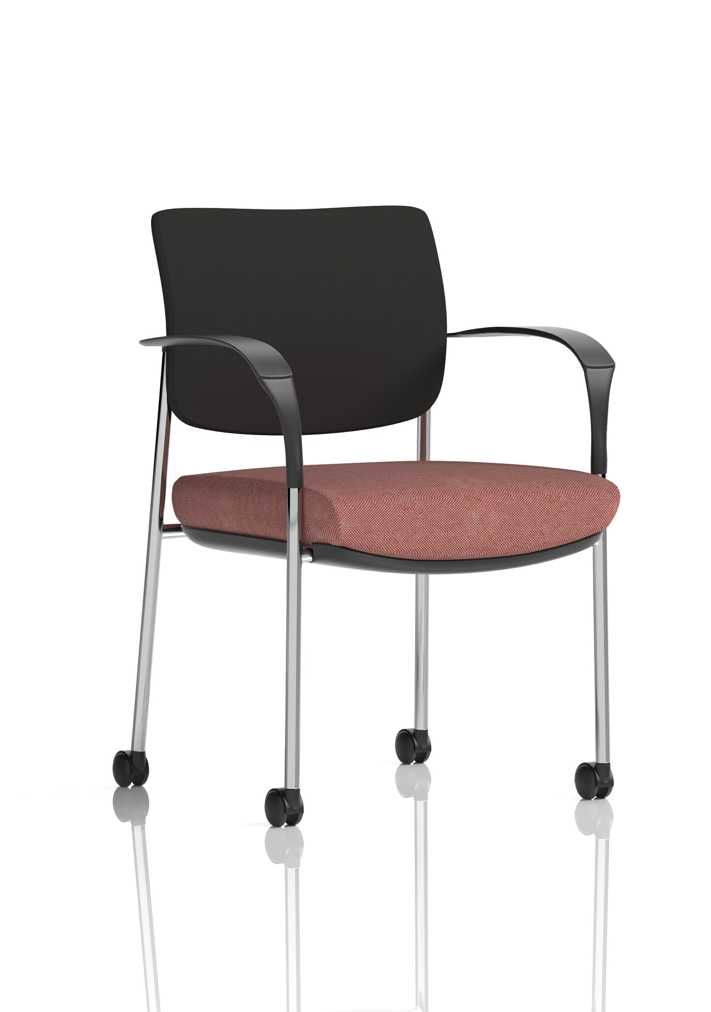 Brunswick Deluxe Medium Back Visitor Office Chair with Arms with Castors (Part 1)