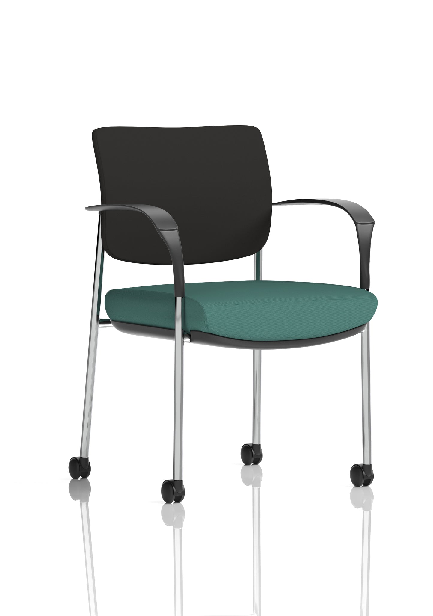 Brunswick Deluxe Medium Back Visitor Office Chair with Arms with Castors (Part 2)