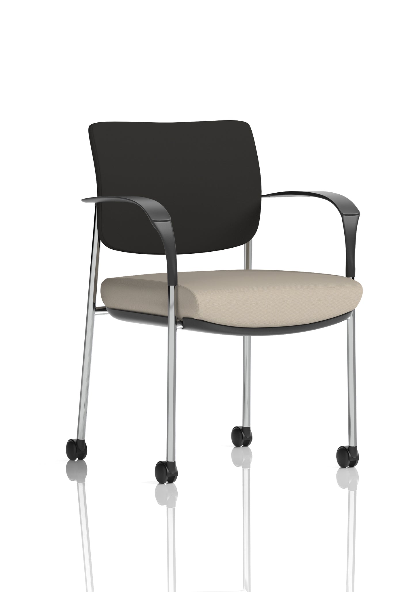 Brunswick Deluxe Medium Back Visitor Office Chair with Arms with Castors (Part 2)