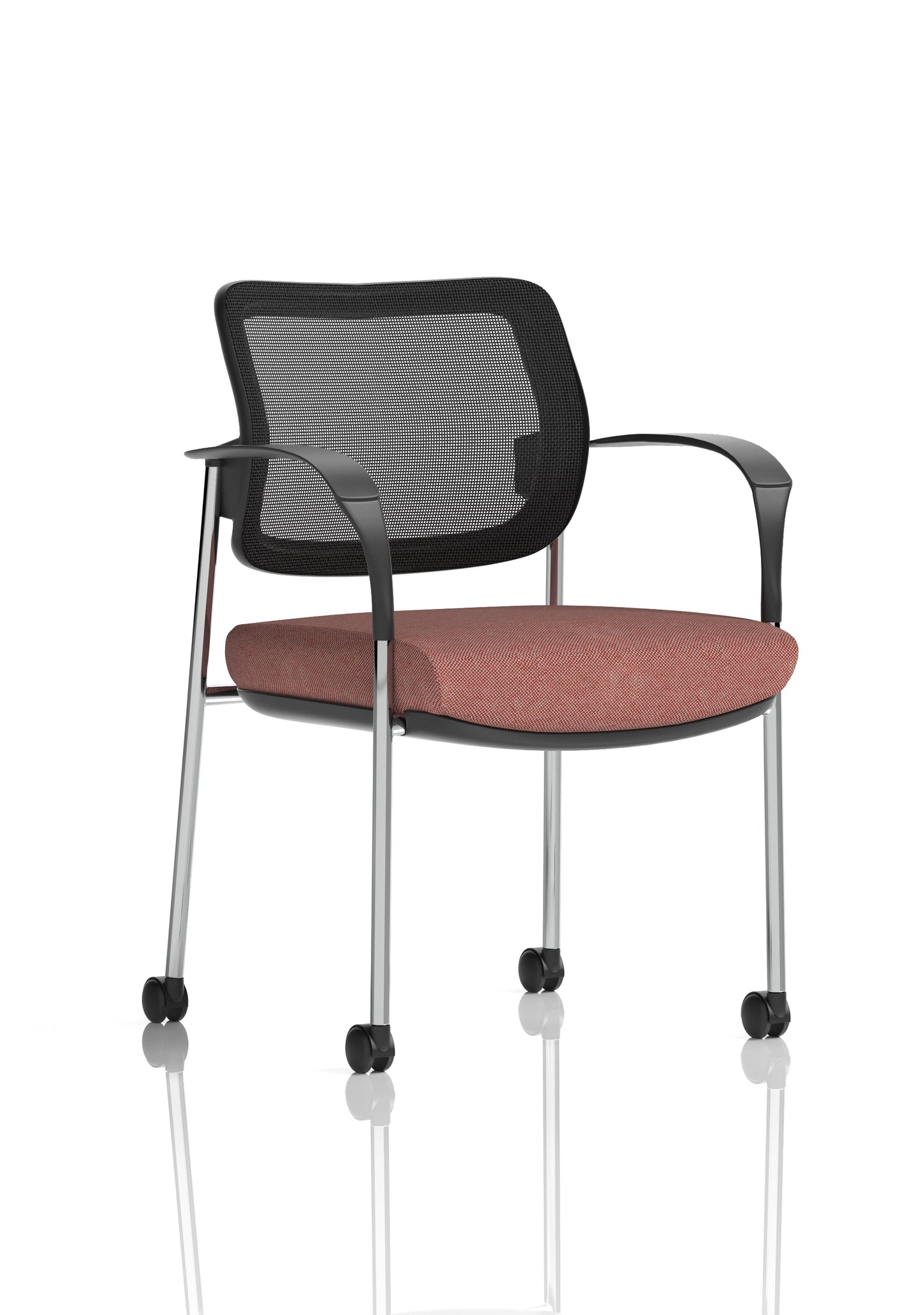 Brunswick Deluxe Medium Back Visitor Office Chair with Arms with Castors (Part 1)