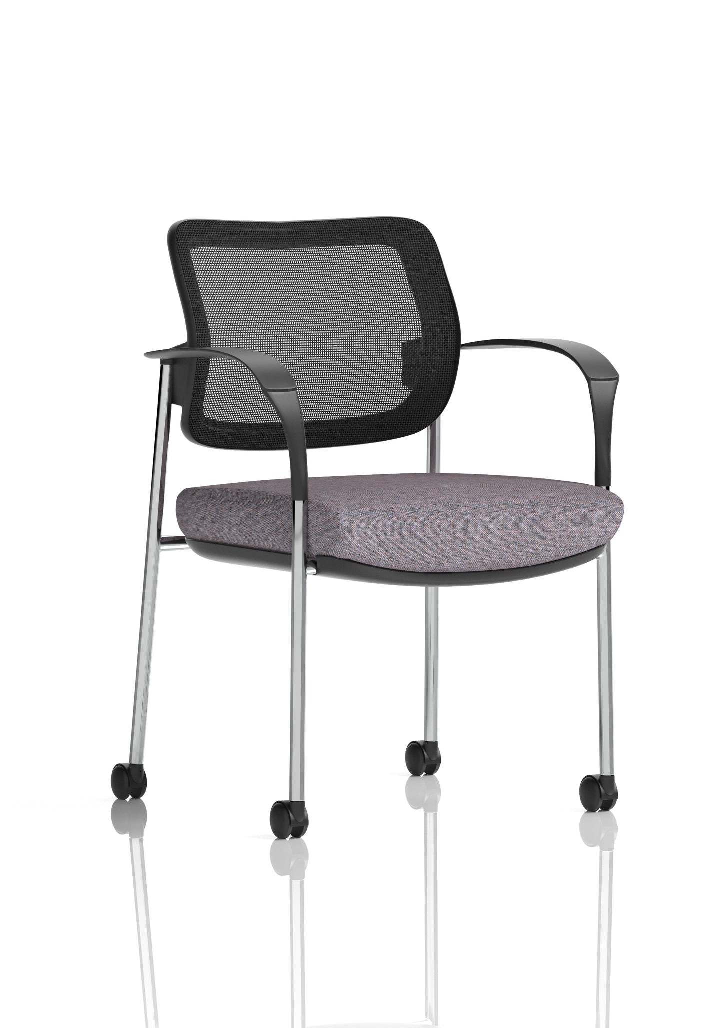 Brunswick Deluxe Medium Back Visitor Office Chair with Arms with Castors (Part 1)
