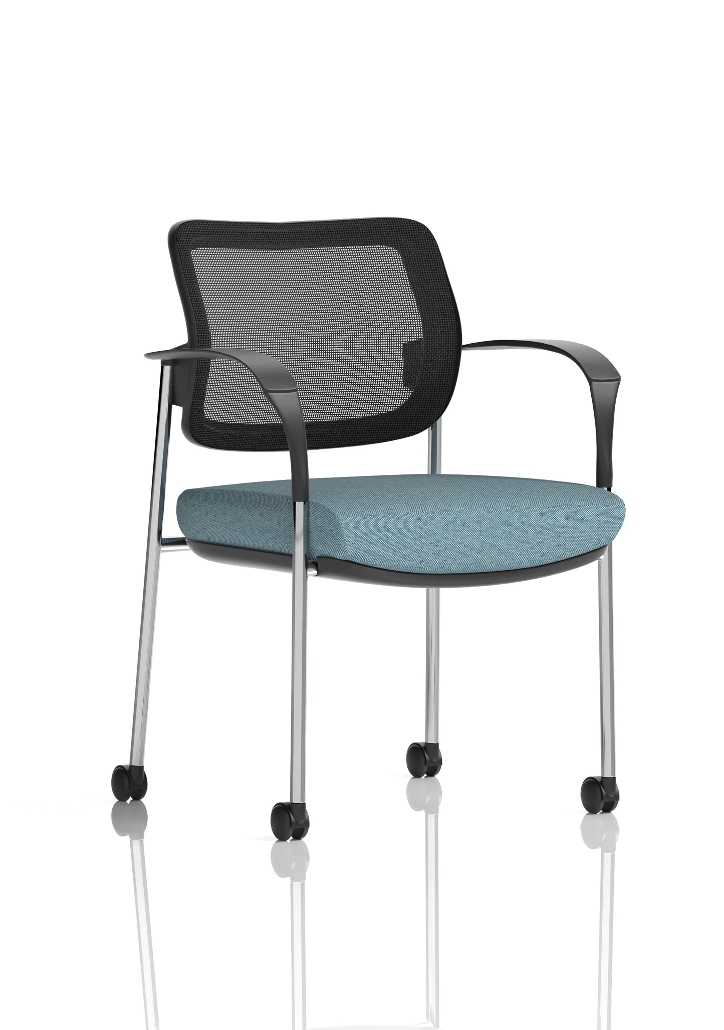 Brunswick Deluxe Medium Back Visitor Office Chair with Arms with Castors (Part 1)