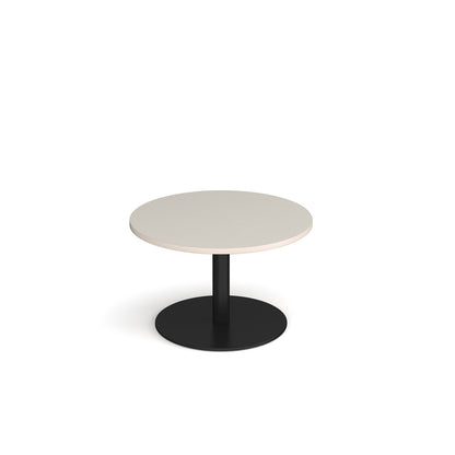 Monza circular coffee table with flat round base - MCC800-K-LG